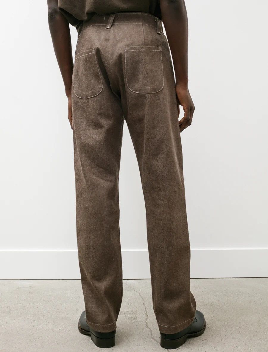 Evan Kinori Four Pocket Pant Organic Cotton Brown Denim | Grailed