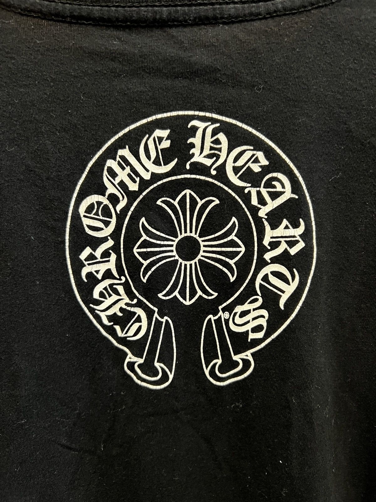Chrome Hearts Black floral chrome hearts long sleeve tee with neck text Size US M / EU 48-50 / 2 - 4 Thumbnail