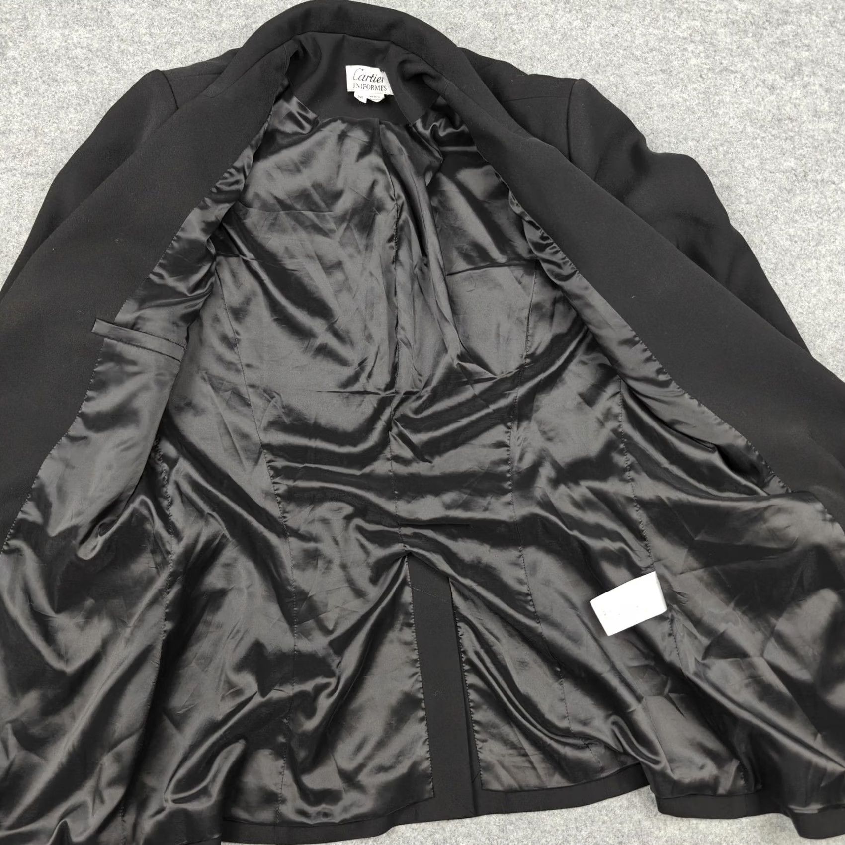 Cartier Cartier Blazer Womens 38 Black One-Button Lined Jacket Office Workwear Vintage? Size XS / US 0-2 / IT 36-38 - 4 Thumbnail