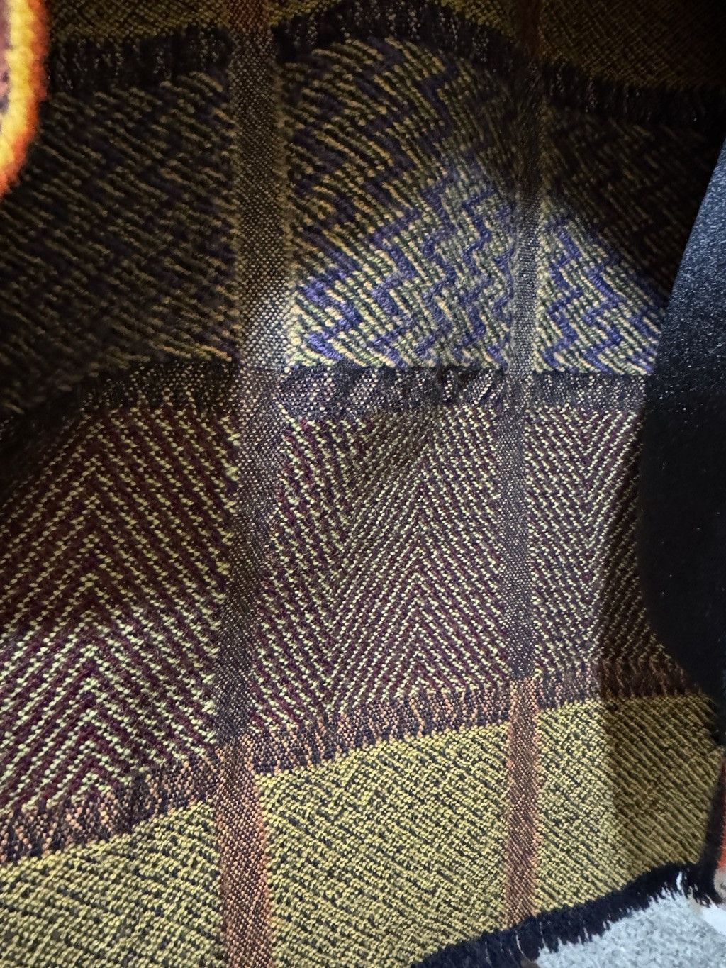 Etro Etro Milano Lama Wool Chevron Print Scarf /Shawl MRSP $1090 Size ONE SIZE - 5 Thumbnail
