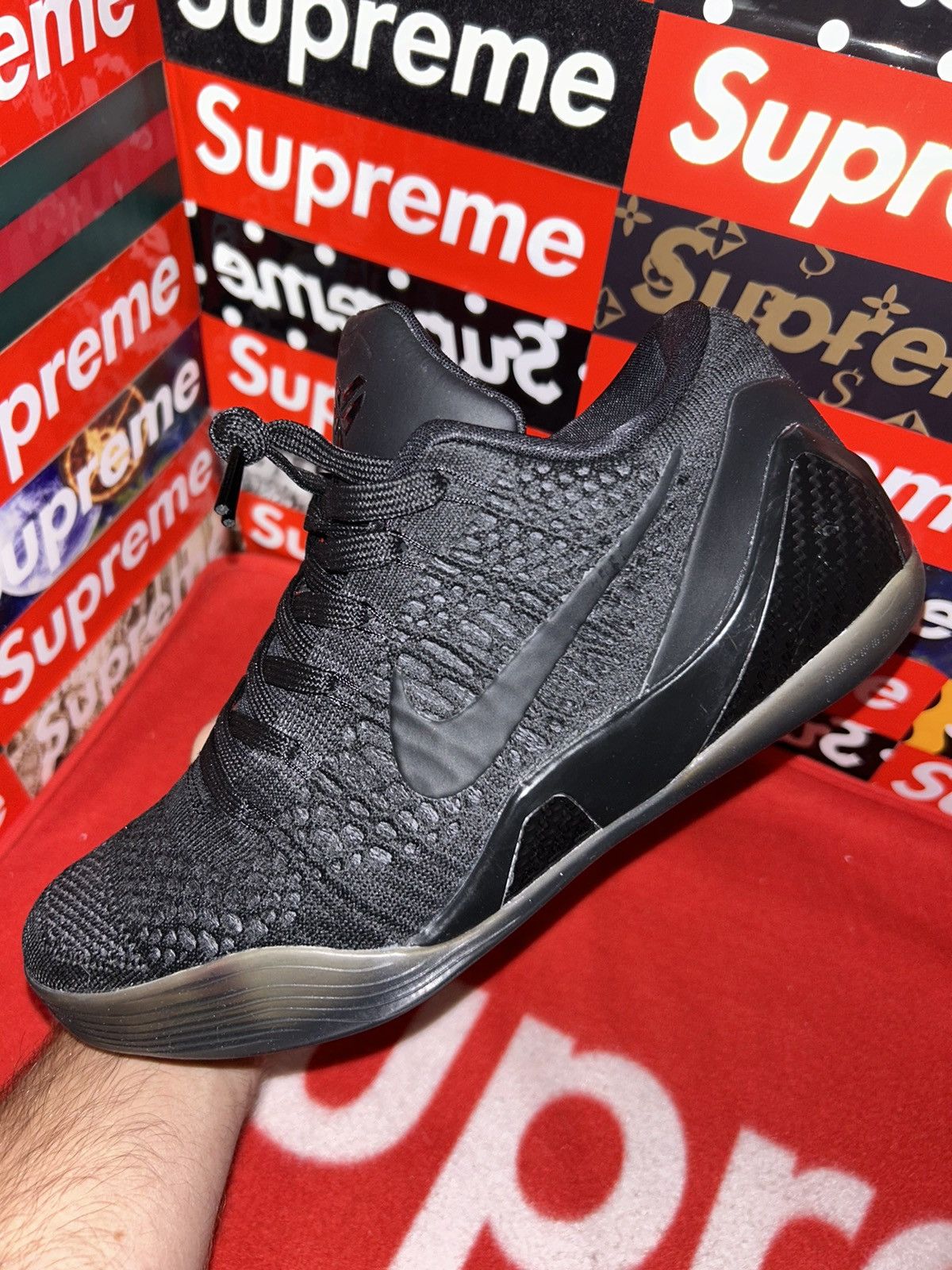Nike Nike Kobe 9 Elite Low 'Blackout' 677992-993 nikeID size 8 Size US 8 / EU 41 - 7 Thumbnail