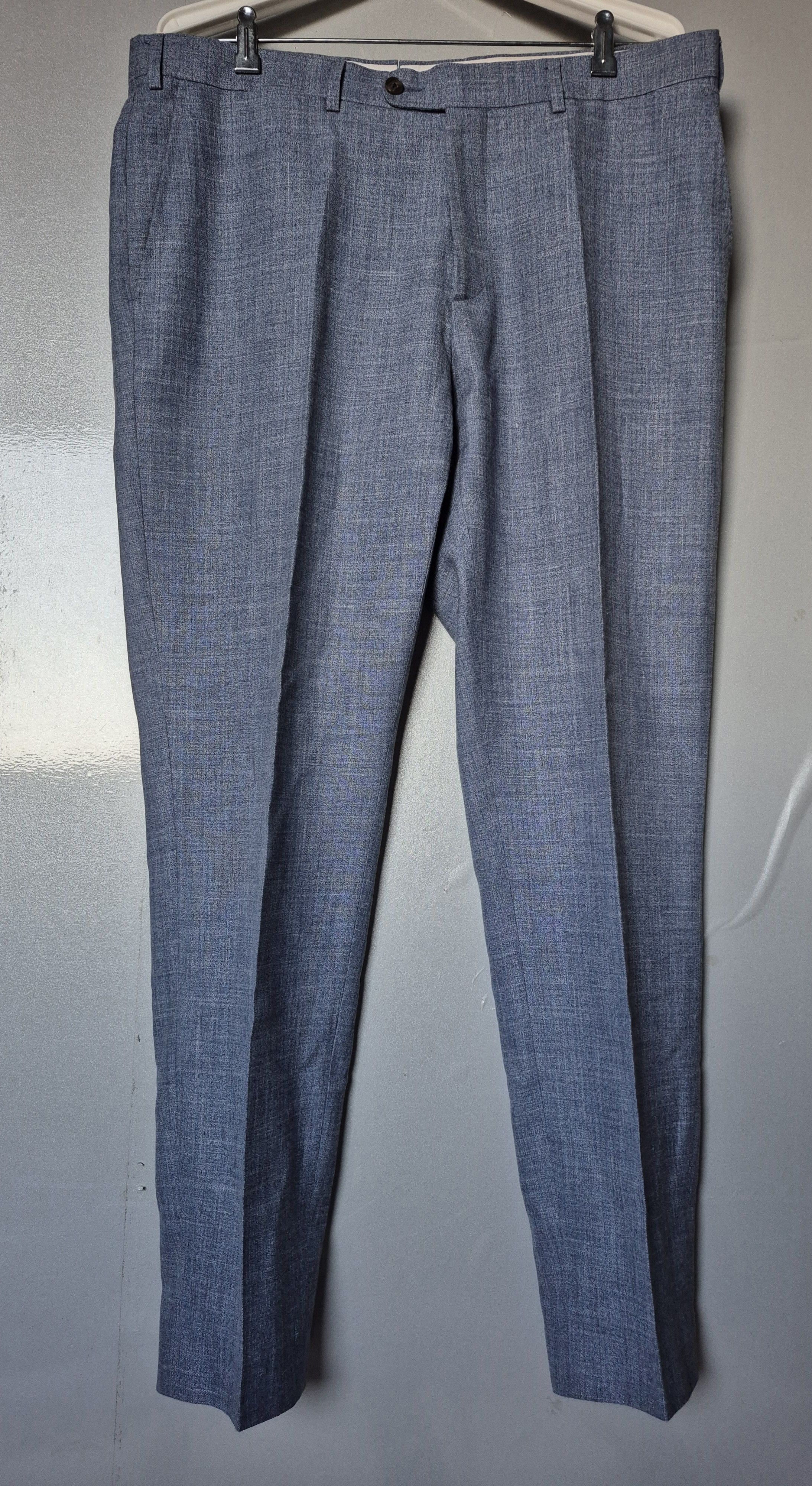 Suitsupply SUITSUPPLY Lazio Men's Suit Slim Blue Size EU 54 USA/UK44 Size 44R - 16 Thumbnail