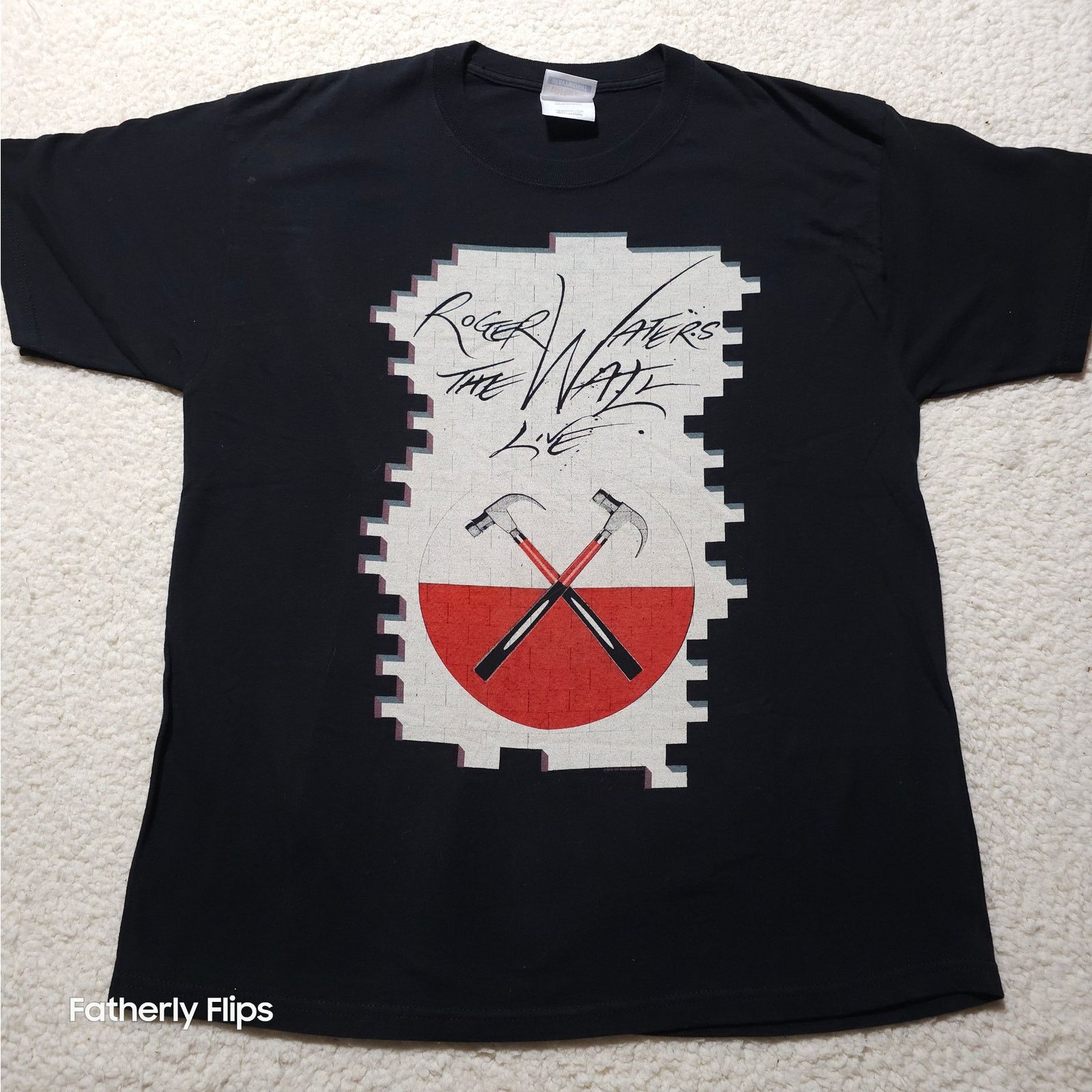 Hanes Roger Waters The Wall 2010 MSG NYC Concert T-Shirt Large Size US L / EU 52-54 / 3 - 1 Thumbnail