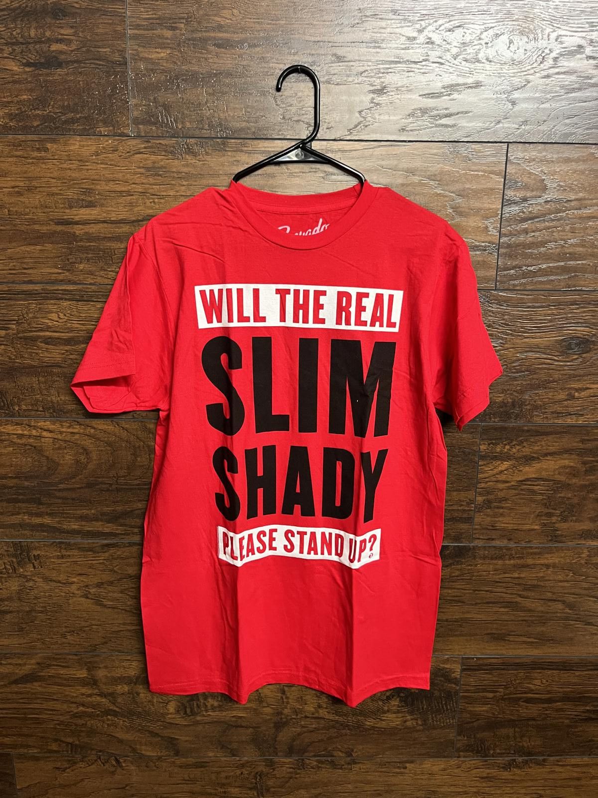 Designer Eminem T-shirt Will The Real Slim Shady Please Stand Up? - L Size US L / EU 52-54 / 3 - 1 Thumbnail