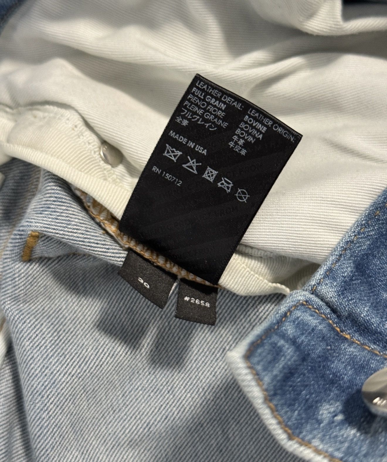 Amiri AMIRI MX1 Tiger Patch Distressed Denim - Light Wash Size US 30 / EU 46 - 6 Thumbnail