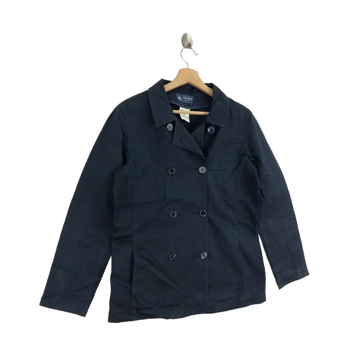 Saint James Vtg SAINT JAMES PARIS 1889 Cotton Peacoat Sport Coat Blazer Size M / US 6-8 / IT 42-44 - 2 Thumbnail