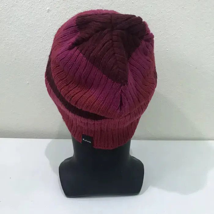 Japanese Brand × Vintage Japanese Brand Kolwin Stripe Design Beanie Hat Size ONE SIZE - 4 Thumbnail
