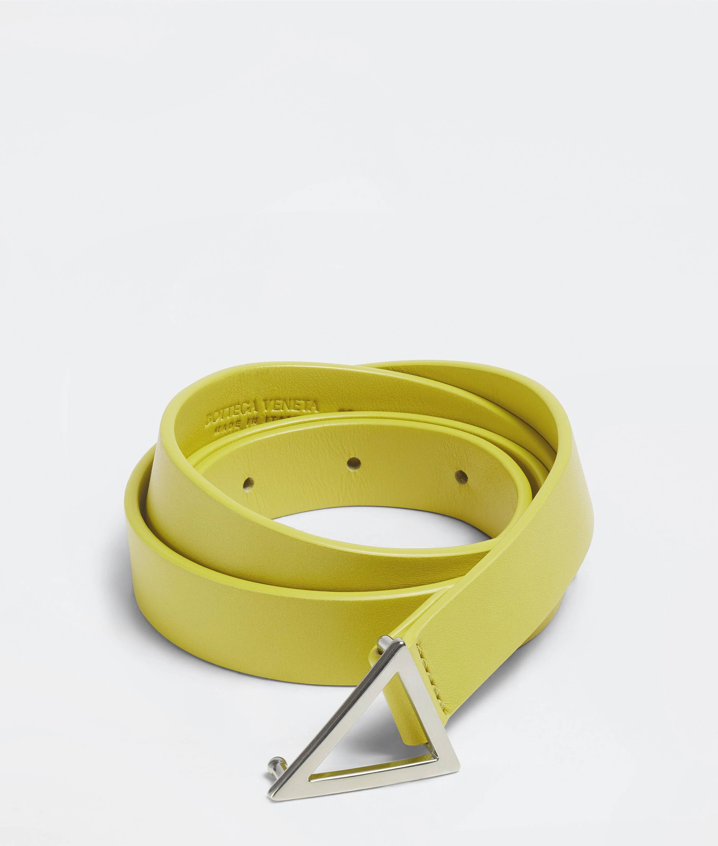 Bottega Veneta o1bcso1str0824 Size : 95 / Triangle Belt in Yellow Size 36 - 1 Thumbnail