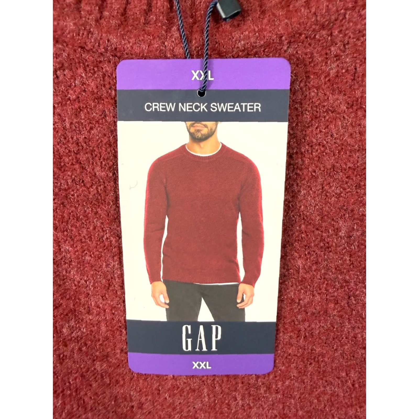 Gap VINTAGE Gap Sweater Mens 2XL Red Wool Blend Stretch Crew Neck Raglan Sleeve NWT Size US XXL / EU 58 / 5 - 5 Thumbnail