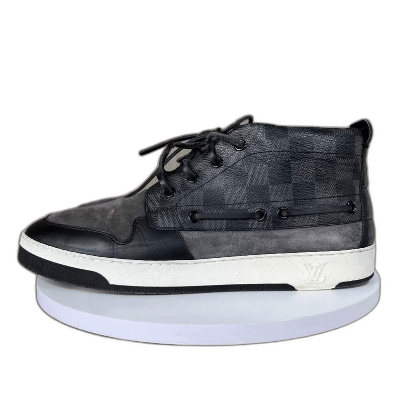 Louis Vuitton Louis Vuitton Suede Checkerboard Sneakers Size 8 Size US 8 / EU 41 - 1 Thumbnail