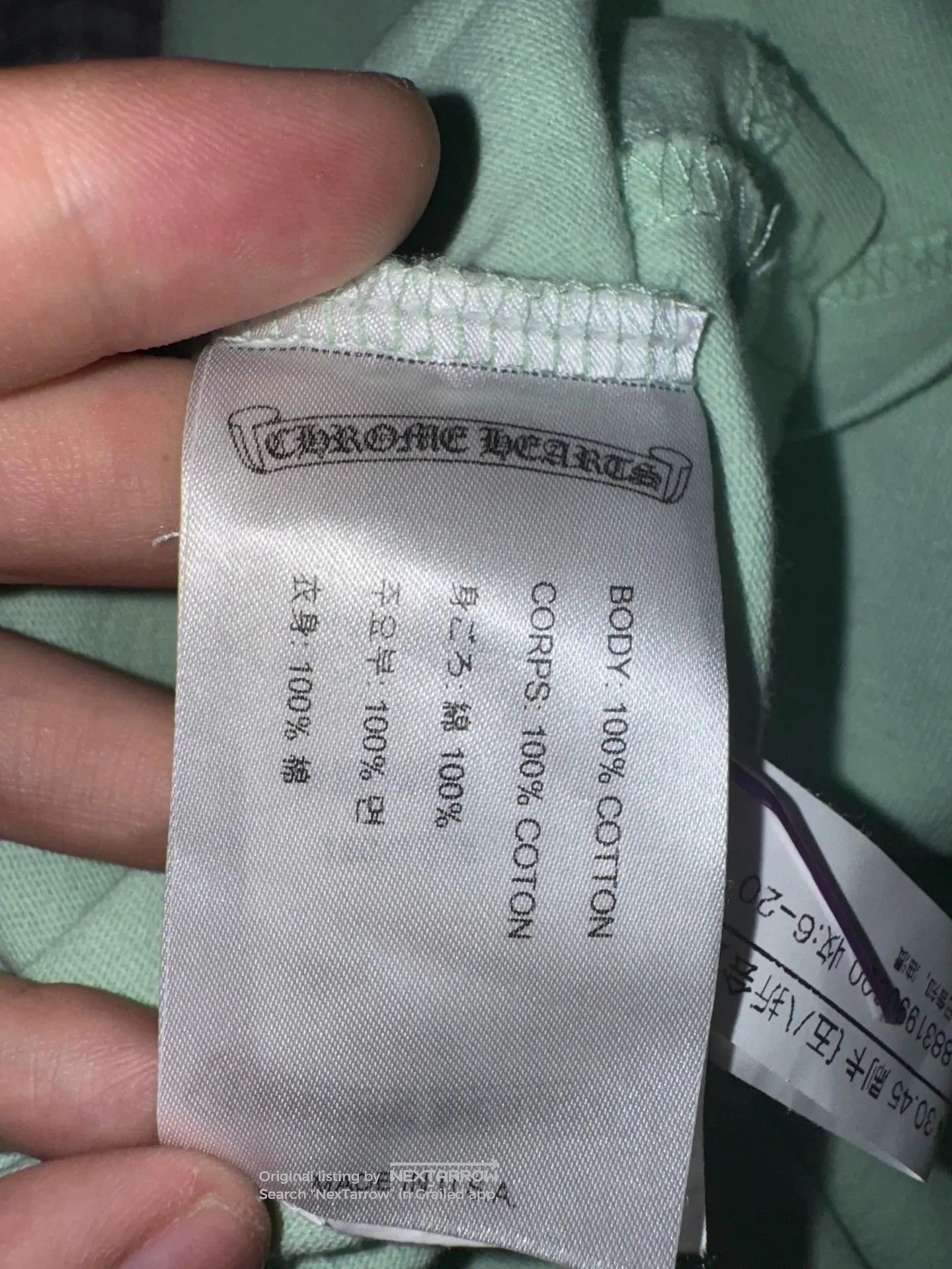Chrome Hearts Matty Boy Mint Green Tee 2XL, Men's (Size Xxl) — image 5 of 6