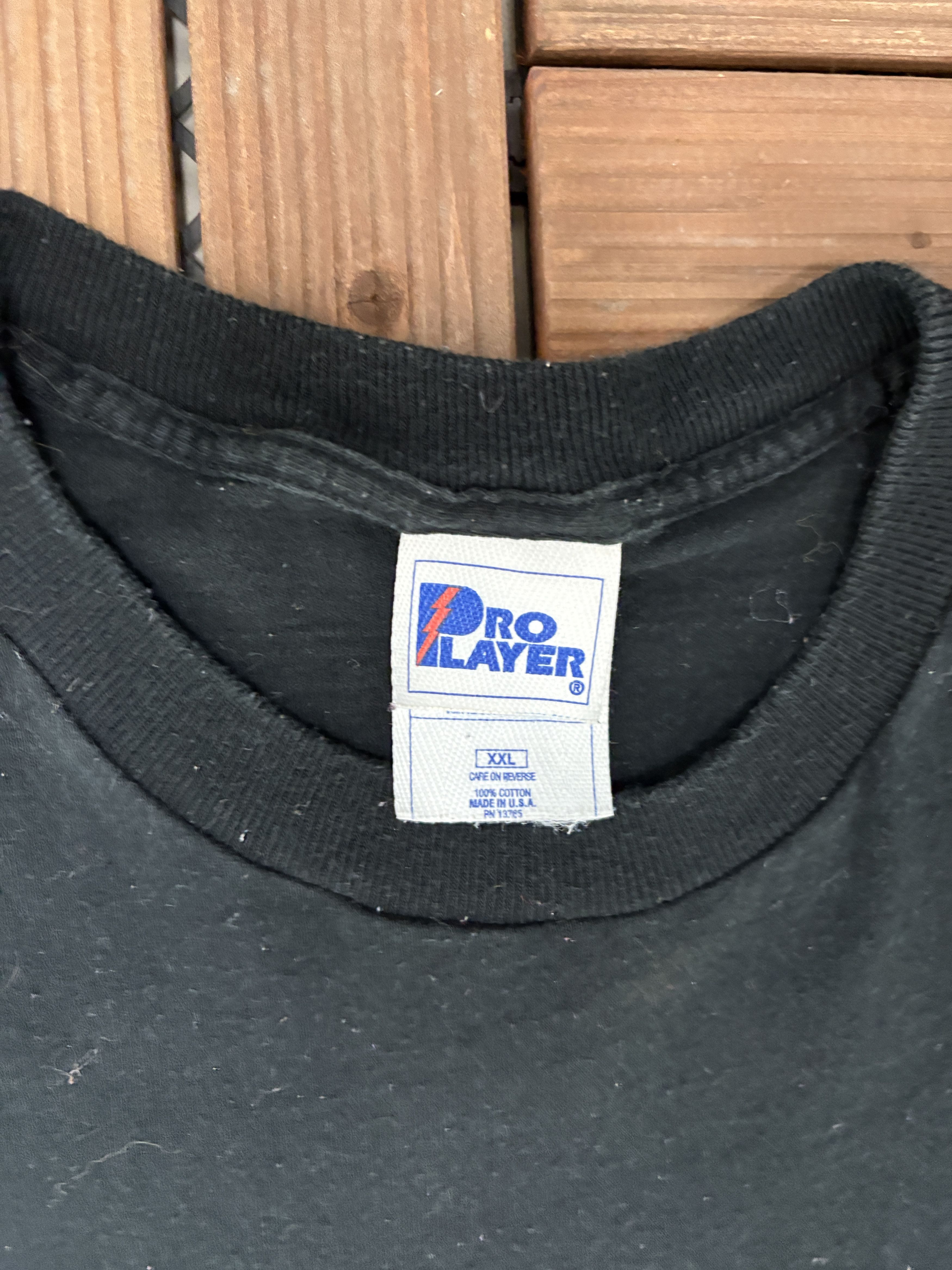 Pro Player × Vintage Pittsburgh Steelers Vintage Made in USA Black T-Shirt Tee Size US XXL / EU 58 / 5 - 5 Thumbnail
