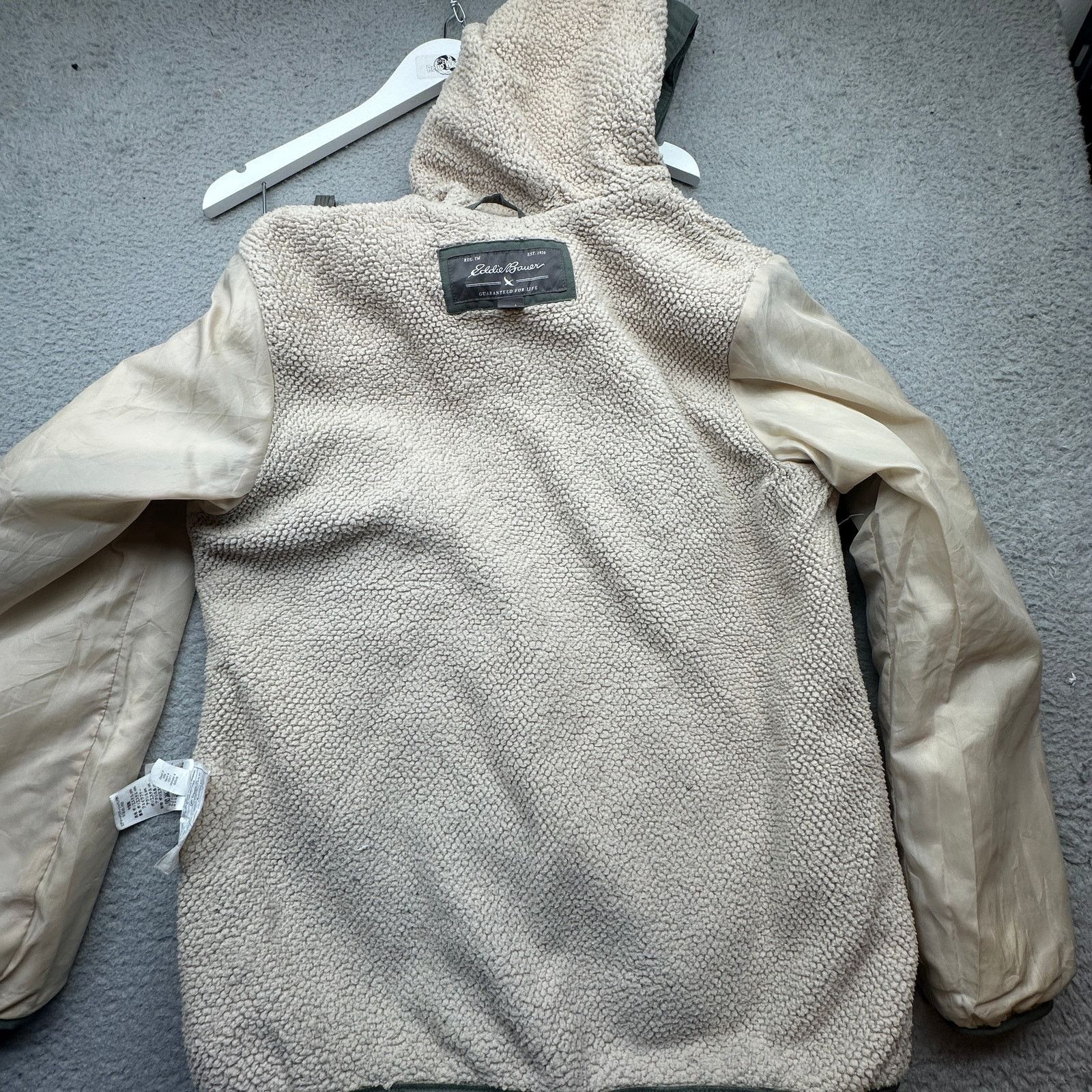 Eddie Bauer Eddie Bauer Quilted Fleece Lined Jacket Womens Large Hooded Size L / US 10 / IT 46 - 9 Thumbnail
