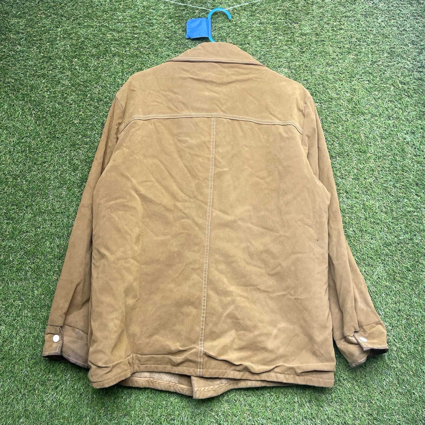 Sears VINTAGE Sears Leather Bomber Jacket Mens L Brown 80s 70s Suede Lined Leather Shell Garment Coat Winter Spring Fall Mens Size US L / EU 52-54 / 3 - 2 Thumbnail