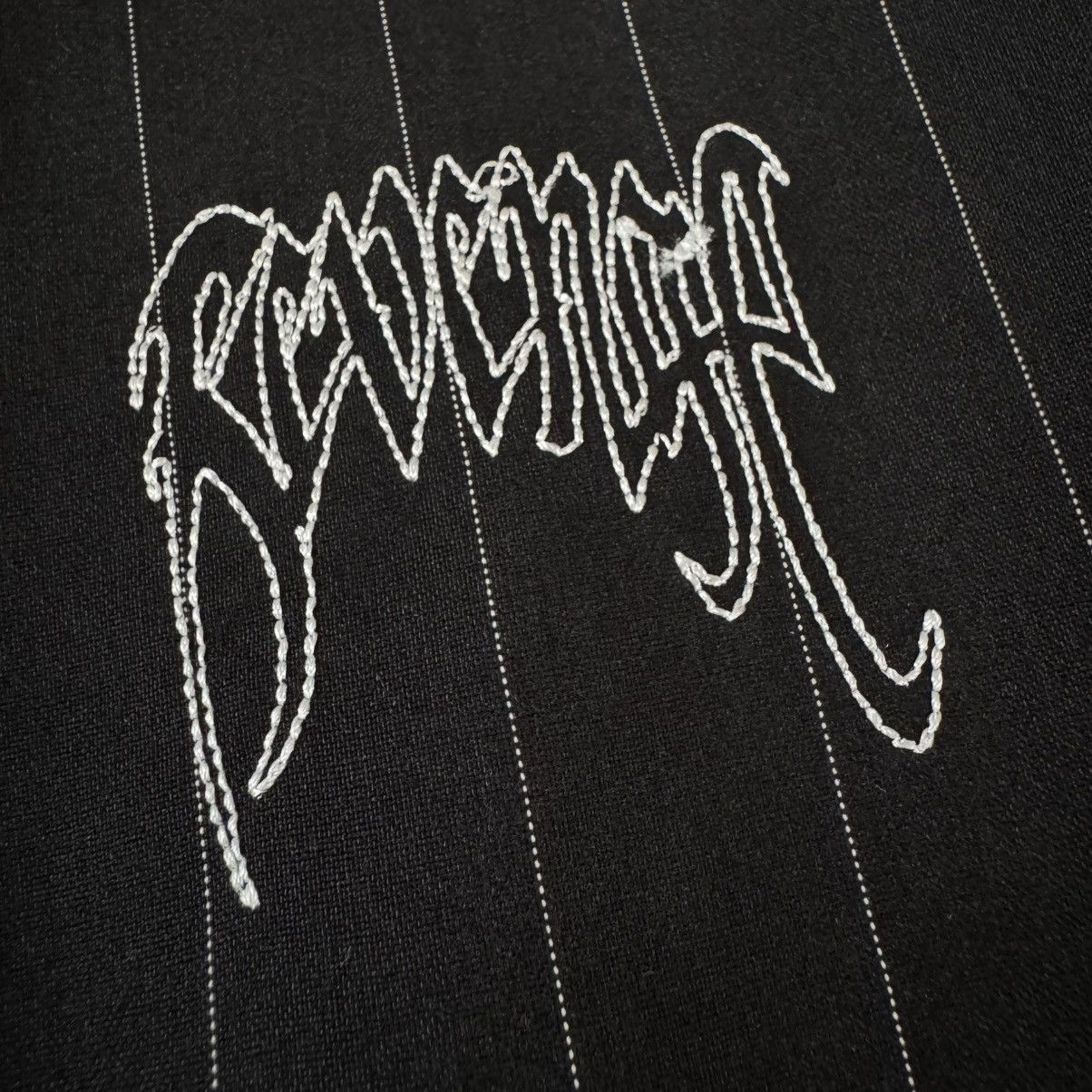 Revenge Revenge Embroidered Pinstripe Bomber Jacket Size US M / EU 48-50 / 2 - 5 Thumbnail