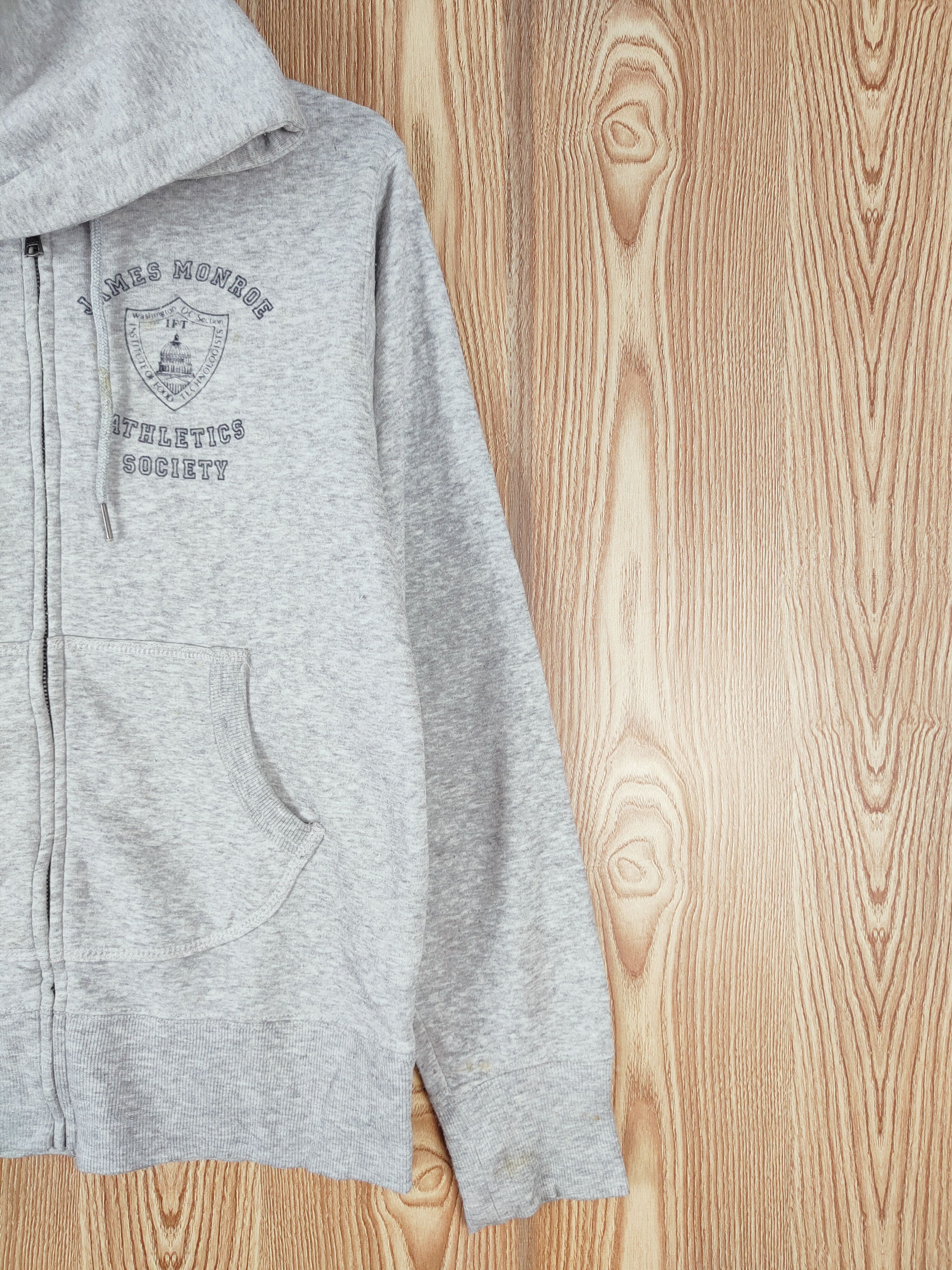 Japanese Brand × Vintage Vintage 💥 Real Words Gray Hoodie Sweaters Size L / US 10 / IT 46 - 6 Thumbnail