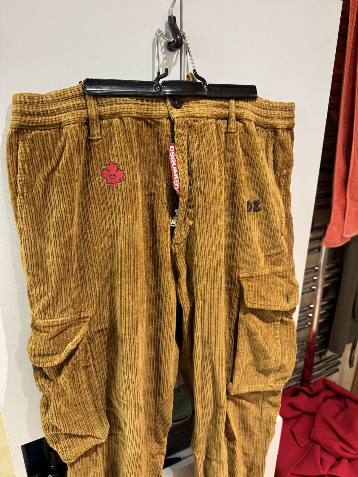 Dsquared2 Dsquared2 Embroidered Corduroy Cargo Pants Size US 34 / EU 50 - 2 Thumbnail