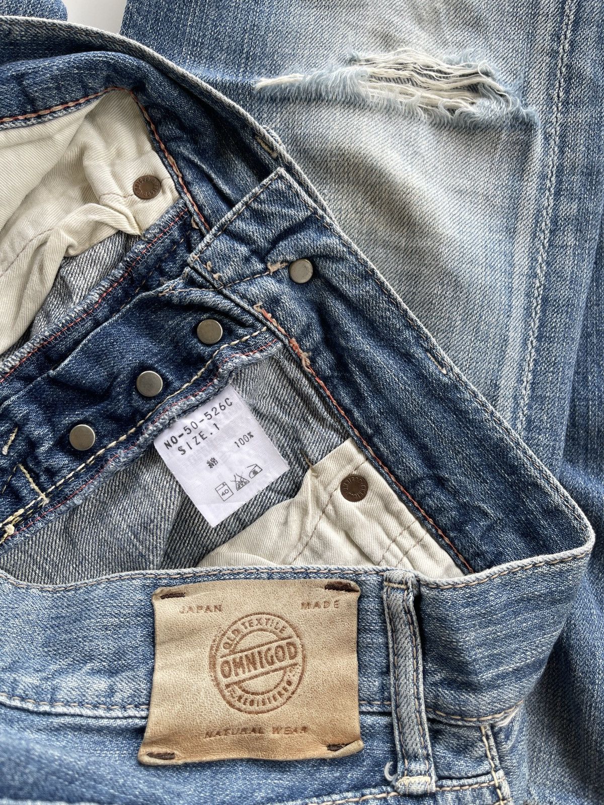 Japanese Brand Domingo Japan Distressed Denim Size US 28 / EU 44 - 9 Thumbnail