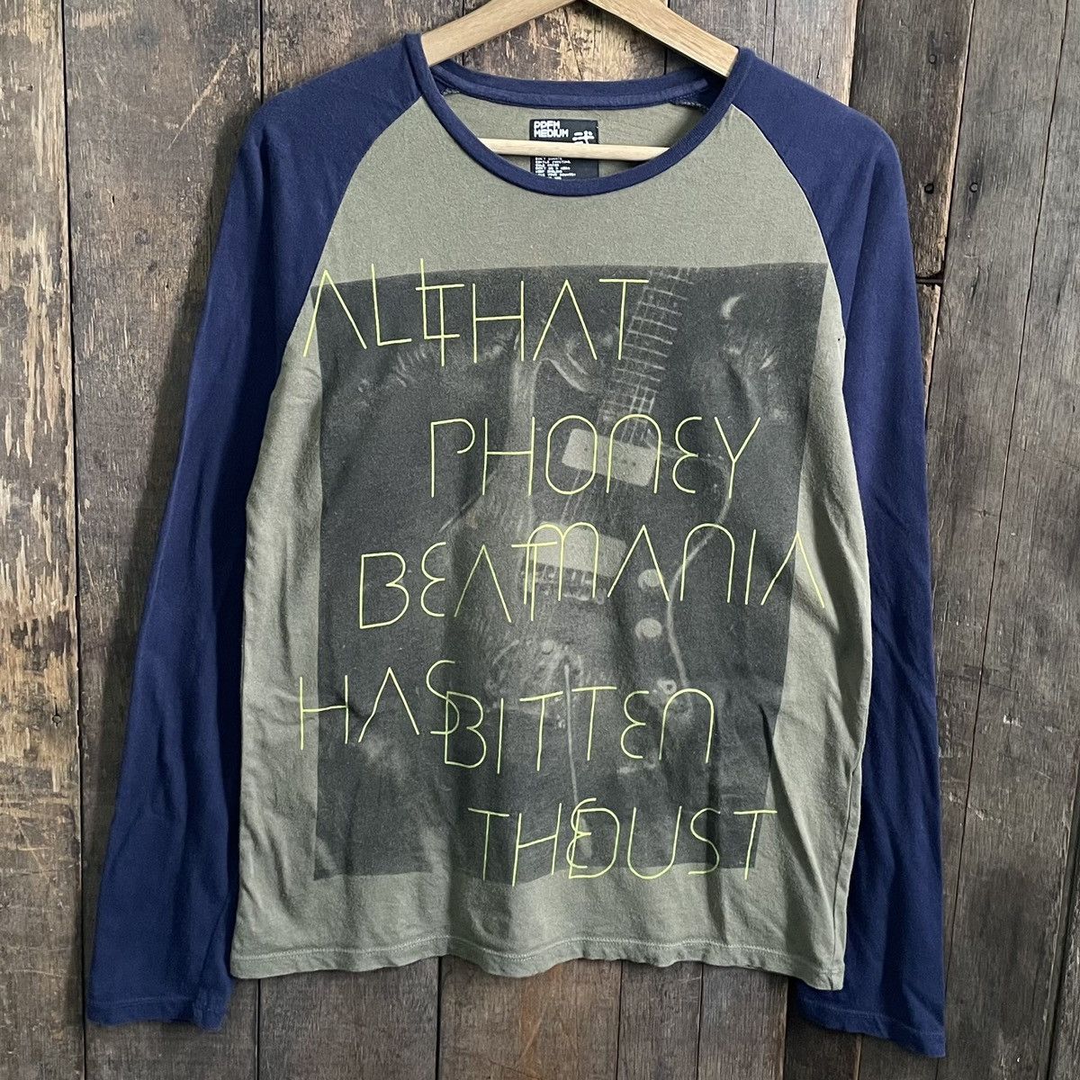 image of Military x Ppfm Vintage Ppfm Crewneck Sweatshirt in Green, Men's (Size Medium)