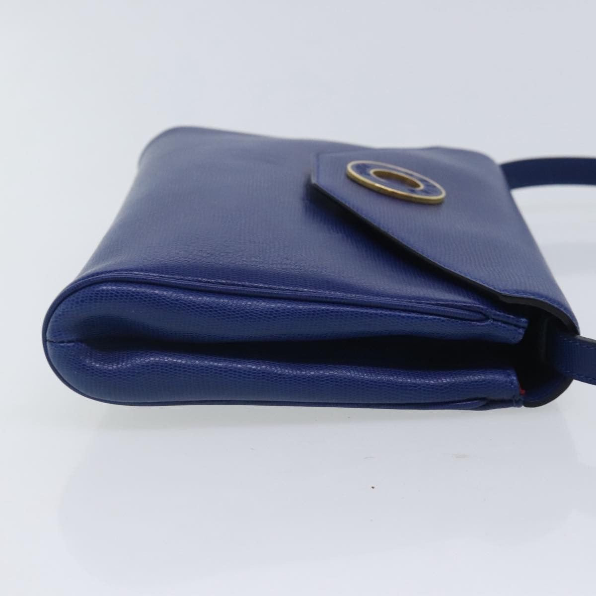Celine CELINE Shoulder Bag Leather Blue Gold Size ONE SIZE - 4 Thumbnail