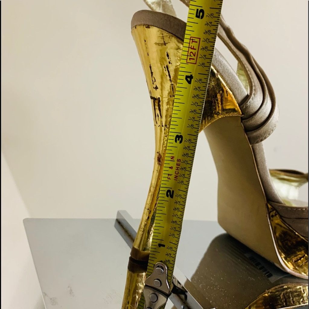 Other 💲💲SALE💲💲 Guess Beige Satin sandals size 8.5 Size US 8.5 / IT 38.5 - 3 Thumbnail