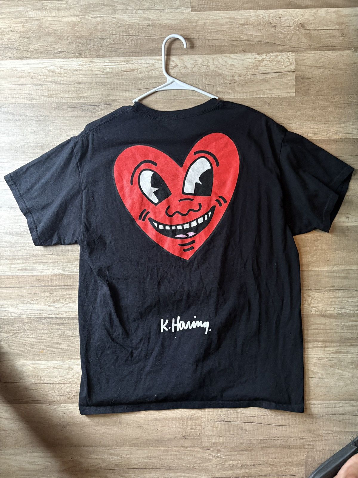 Keith Haring Keith Haring Black Heart Tee Size US L / EU 52-54 / 3 - 3 Thumbnail