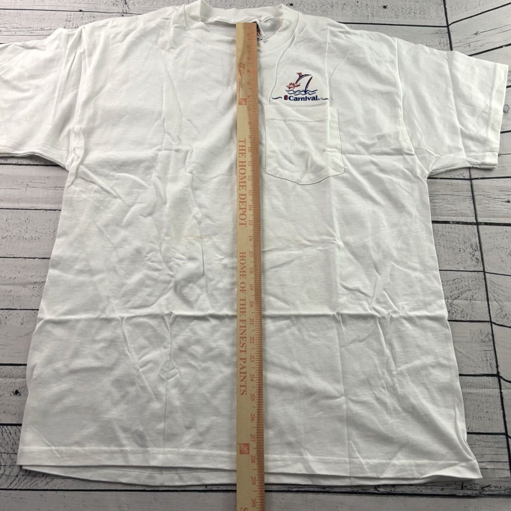 Vintage Vintage Carnival T-Shirt Short Sleeve Pocket Men XL White Size US XL / EU 56 / 4 - 3 Thumbnail