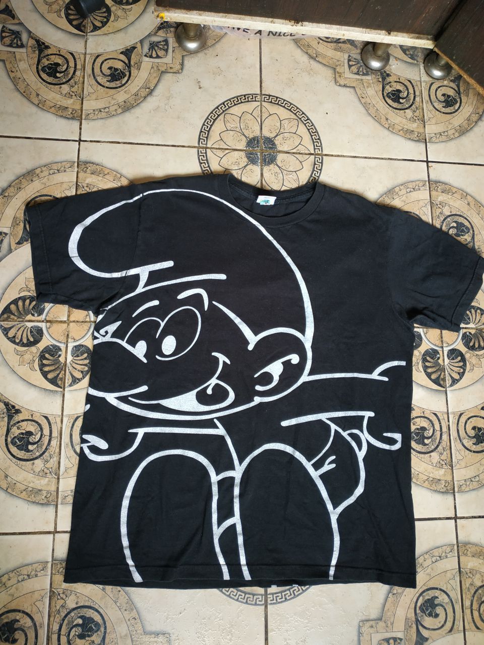 Supreme Supreme x The Smurfs Tee Black FW20 Size US M / EU 48-50 / 2 - 7 Thumbnail
