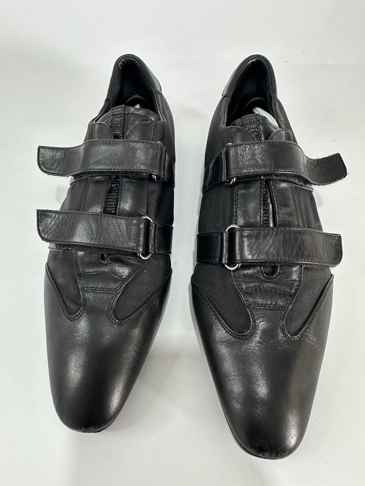 Prada 💗Prada Black Canvas💗 Leather Sneakers Size 38 Size US 8 / IT 38 - 2 Thumbnail