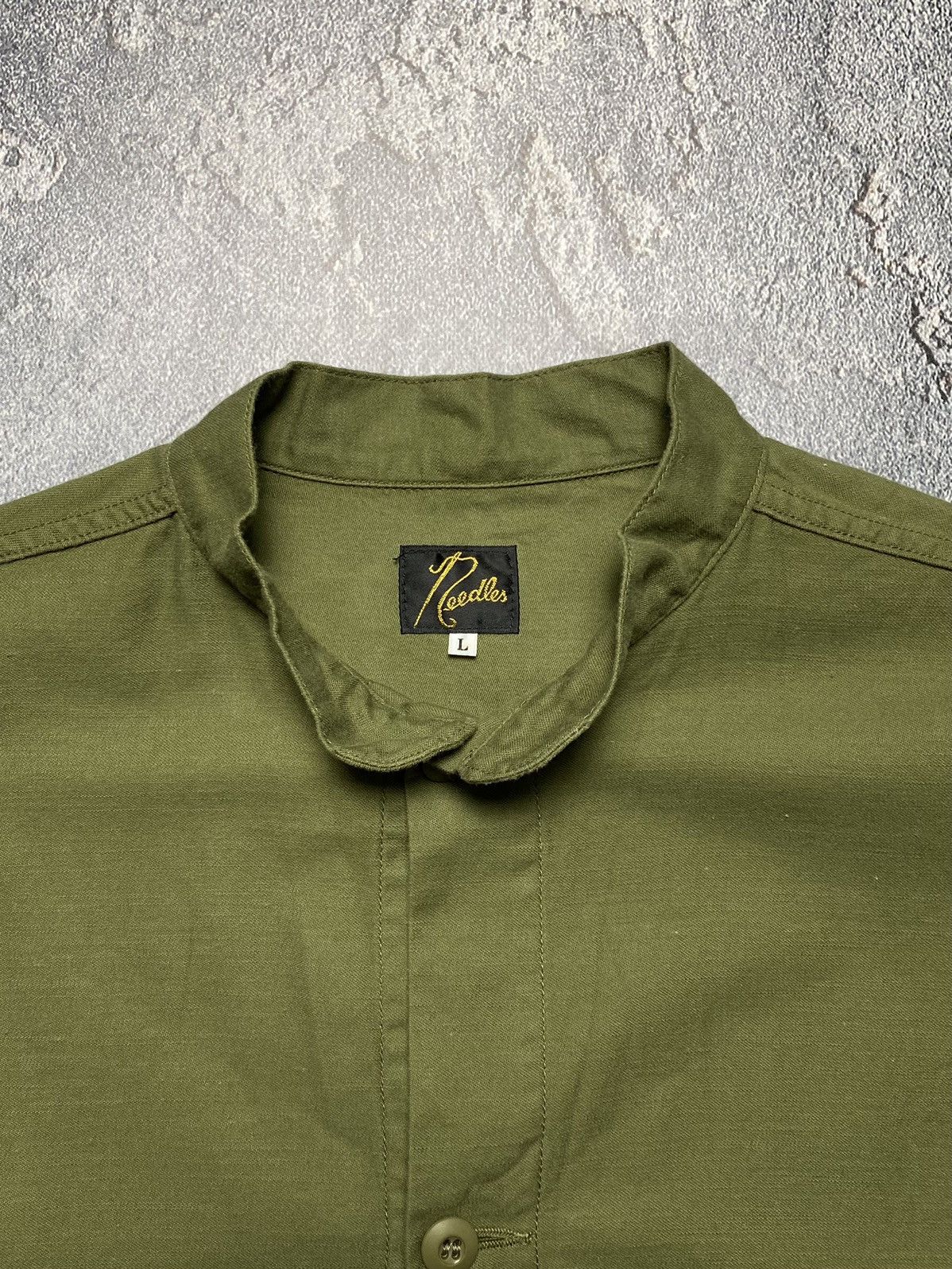 Japanese Brand × Needles Needles Oversize Japanese Work Army Button Jacket Size US L / EU 52-54 / 3 - 7 Thumbnail
