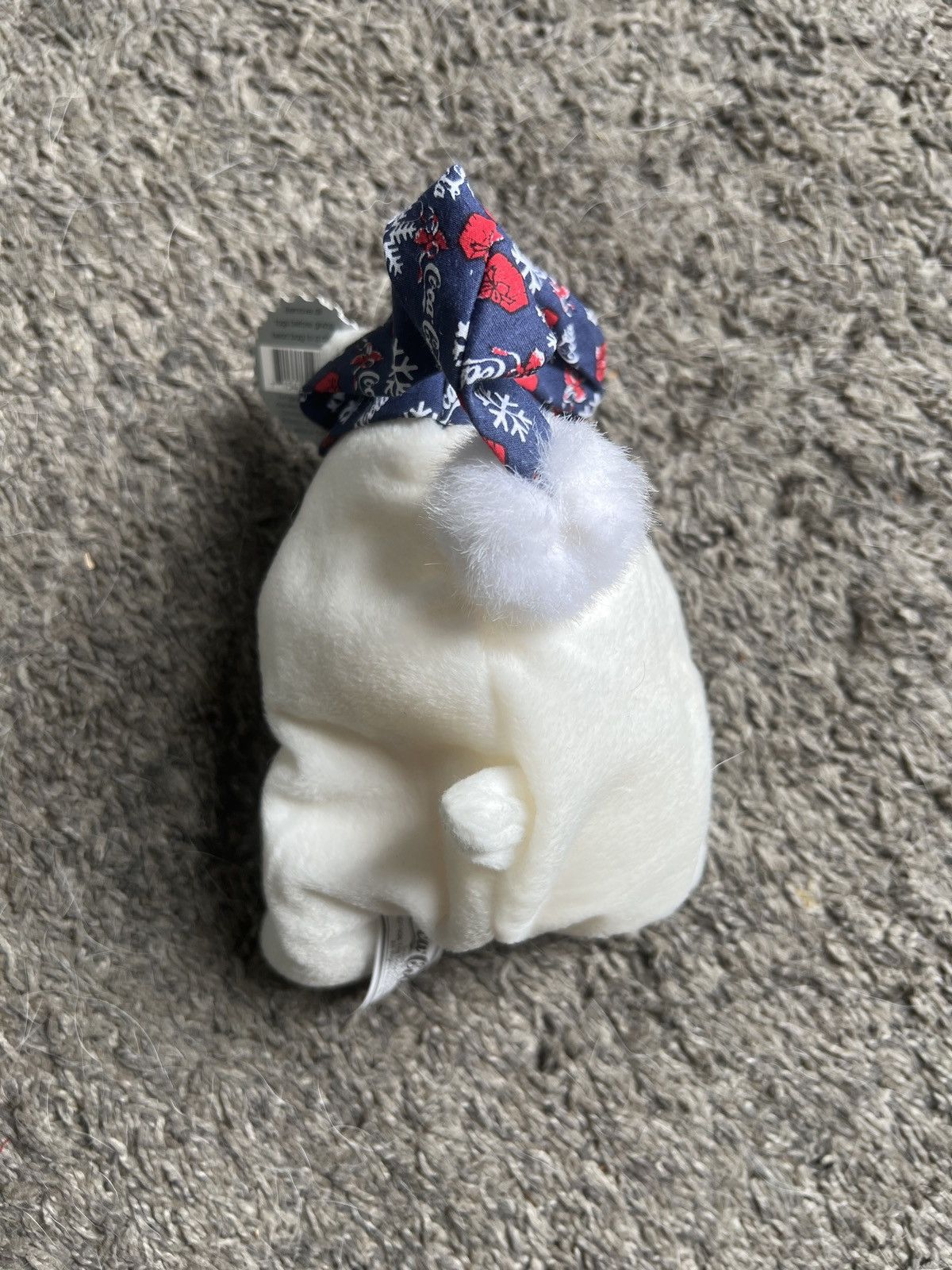 Coca Cola 1998 Coca-Cola Polar Bear In Blue Night Cap Bean Bag Plush Size ONE SIZE - 2 Thumbnail