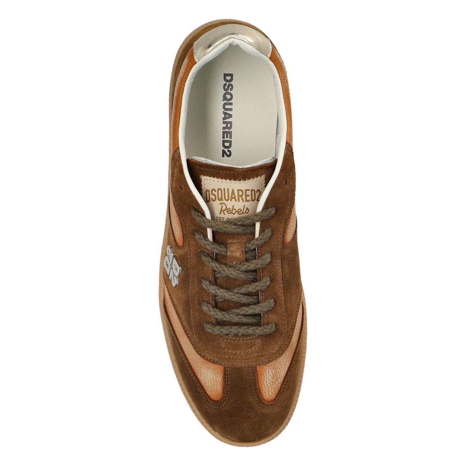 Dsquared2 DSQUARED2 Rebels Brown Sneakers New & Authentic (Men's size: Size US 8.5 / EU 41-42 - 5 Thumbnail