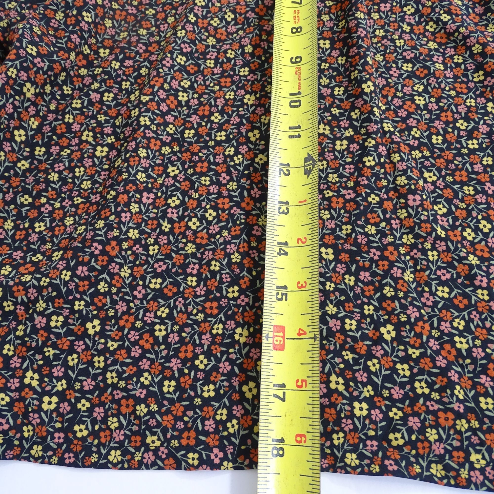 Simons Twik Par Simons Black Floral Long Sleeve Smocked High Neck Size XS / US 0-2 / IT 36-38 - 12 Thumbnail
