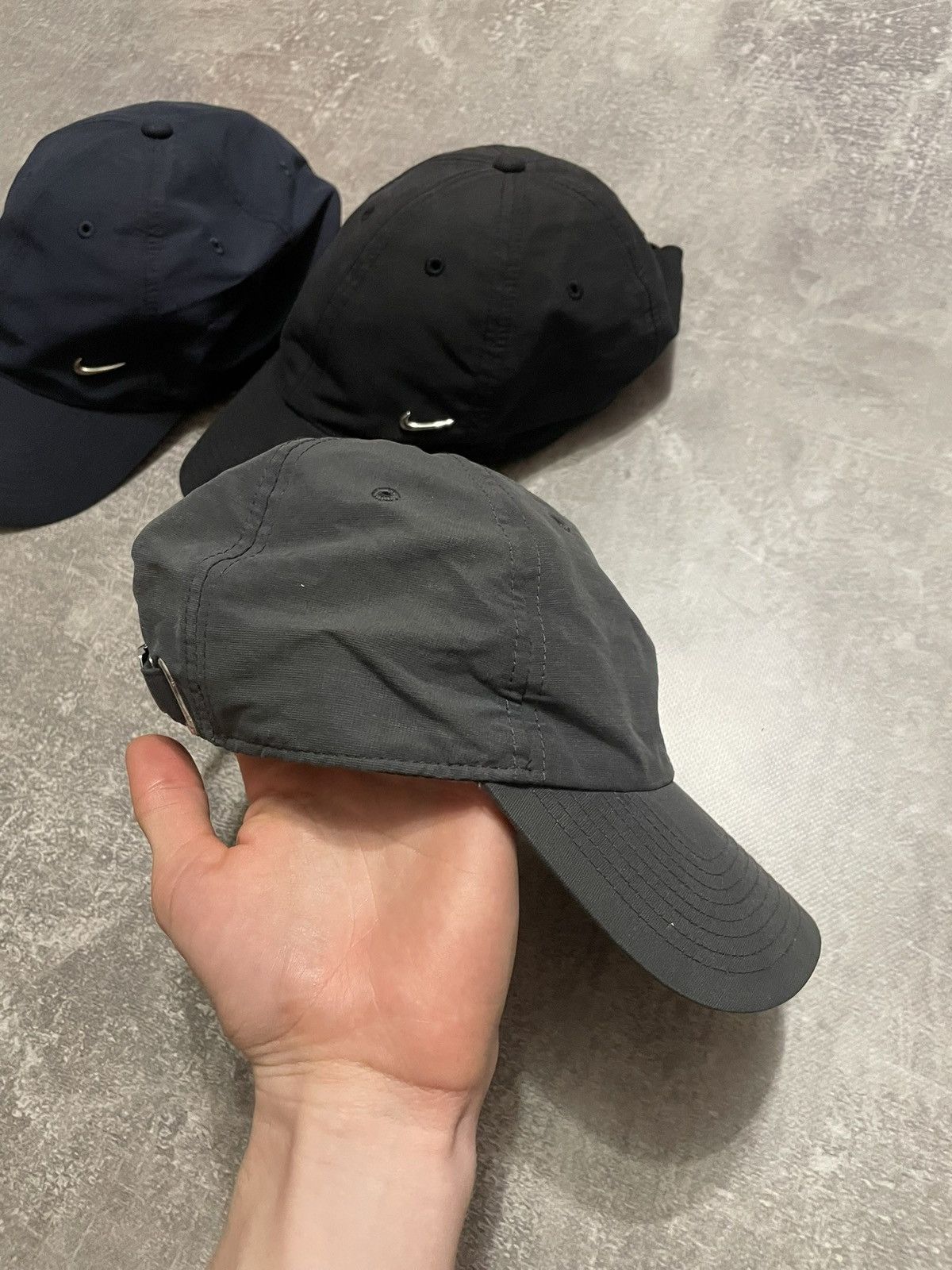 Nike × Vintage x6 Nike Metallic Swoosh Logo Cap Y2K Size ONE SIZE - 18 Thumbnail