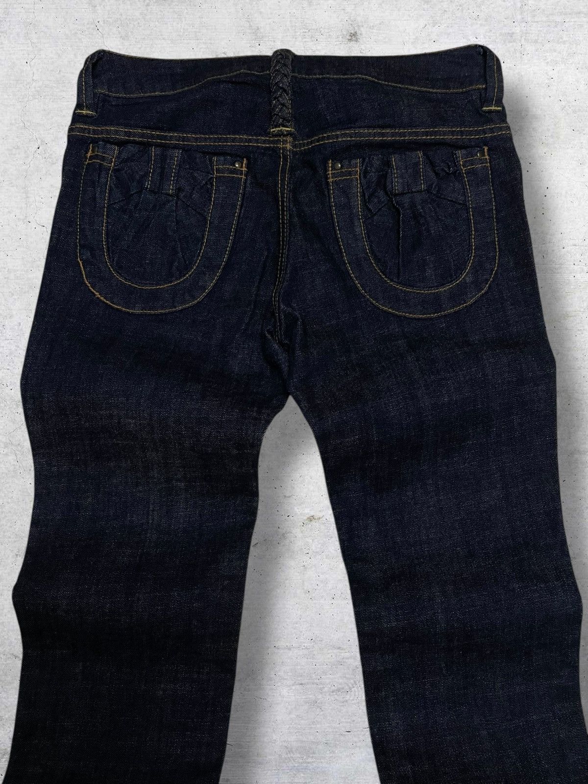 Japanese Brand VINTAGE SUPER 90S HAKKA JAPAN DESIGNER ARTISTIC ART DENIM Size US 29 - 9 Thumbnail
