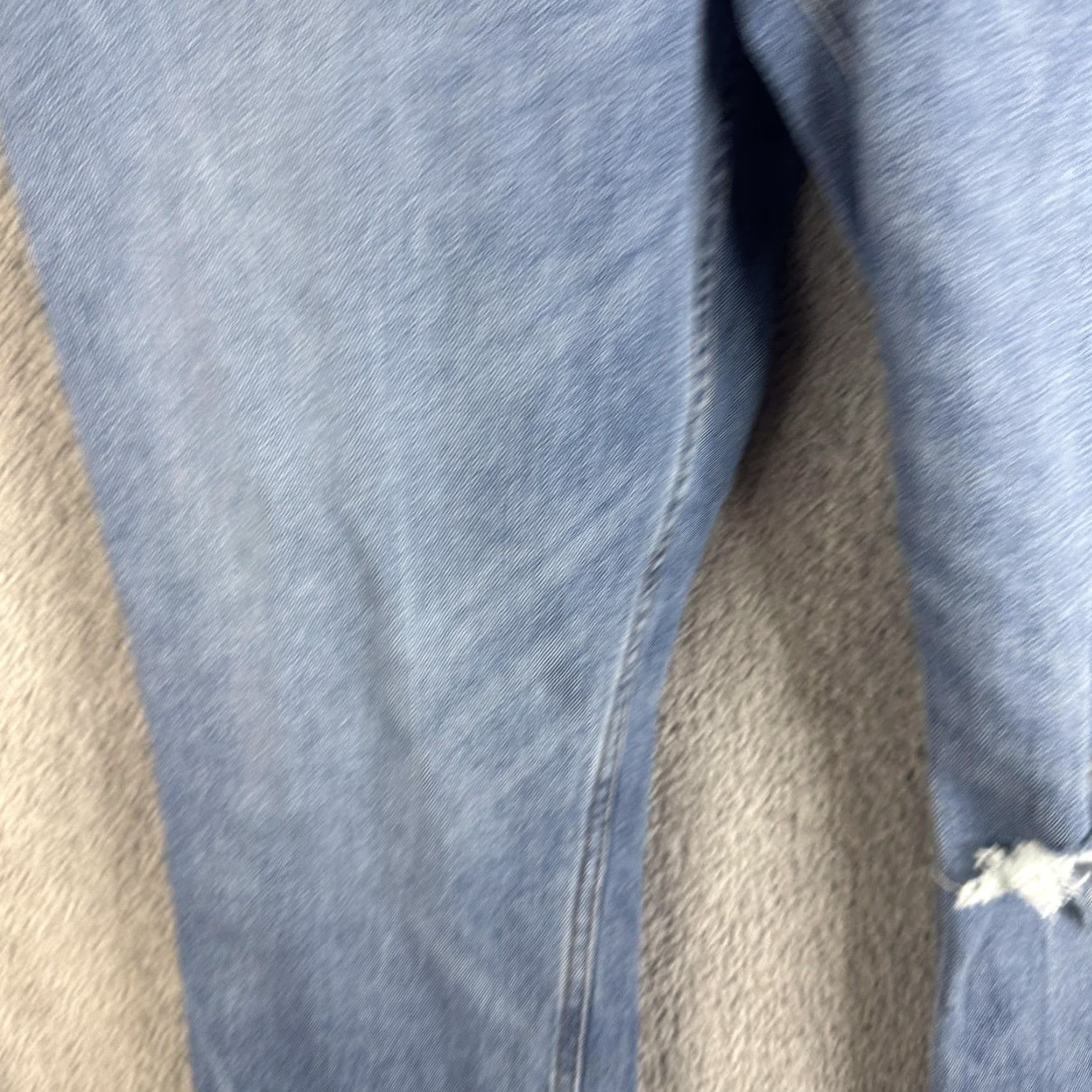 Abercrombie & Fitch Abercrombie & Fitch Jeans Womens 30 Slim Straight Ultra High Rise Curve Love Denim Blue 5-Pocket Distressed Stretch Womens Jeans Size 30" / US 8 / IT 44 - 6 Thumbnail
