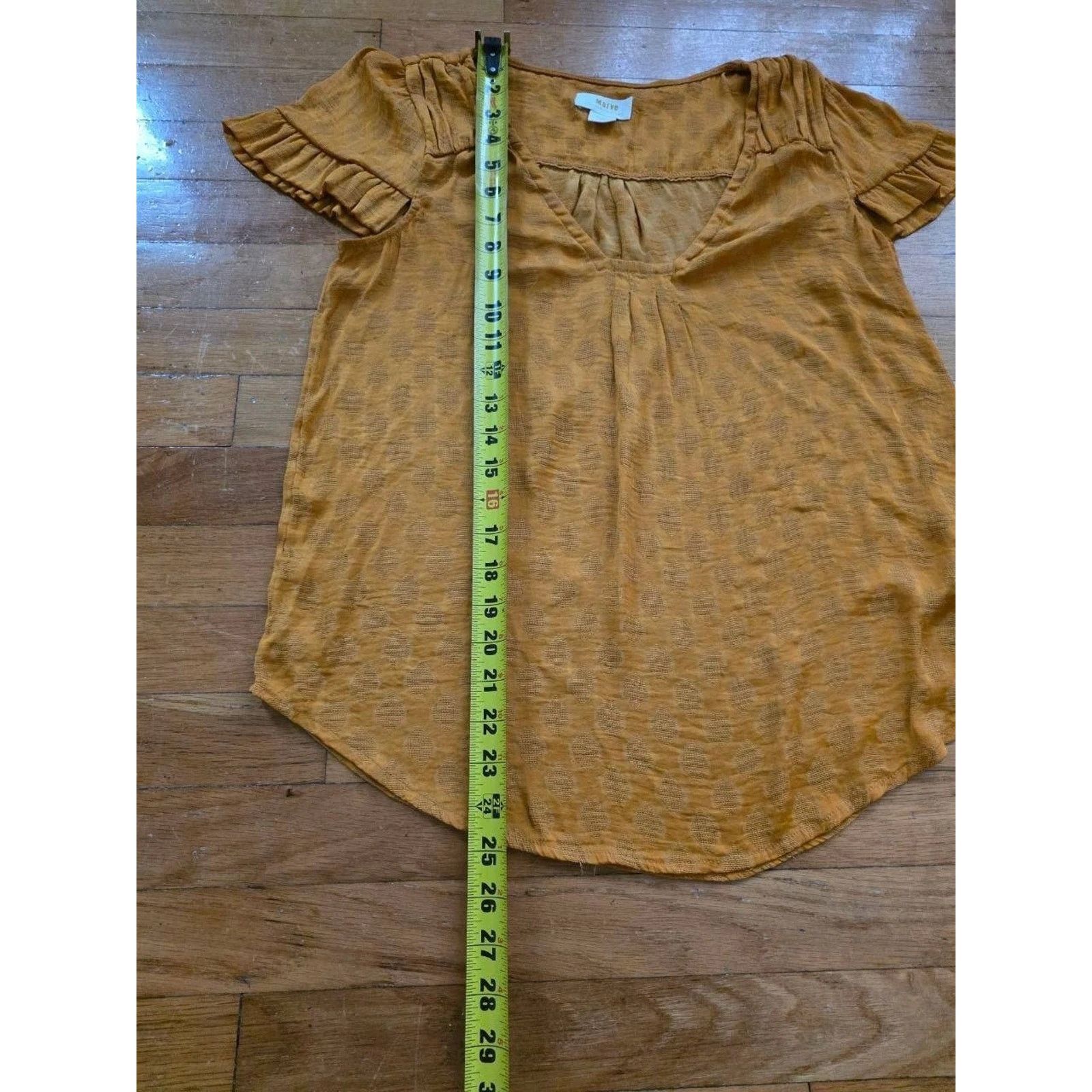 Anthropologie Anthropologie Maeve Hailey Flutter Sleeve size S A001561 Size S / US 4 / IT 40 - 4 Thumbnail