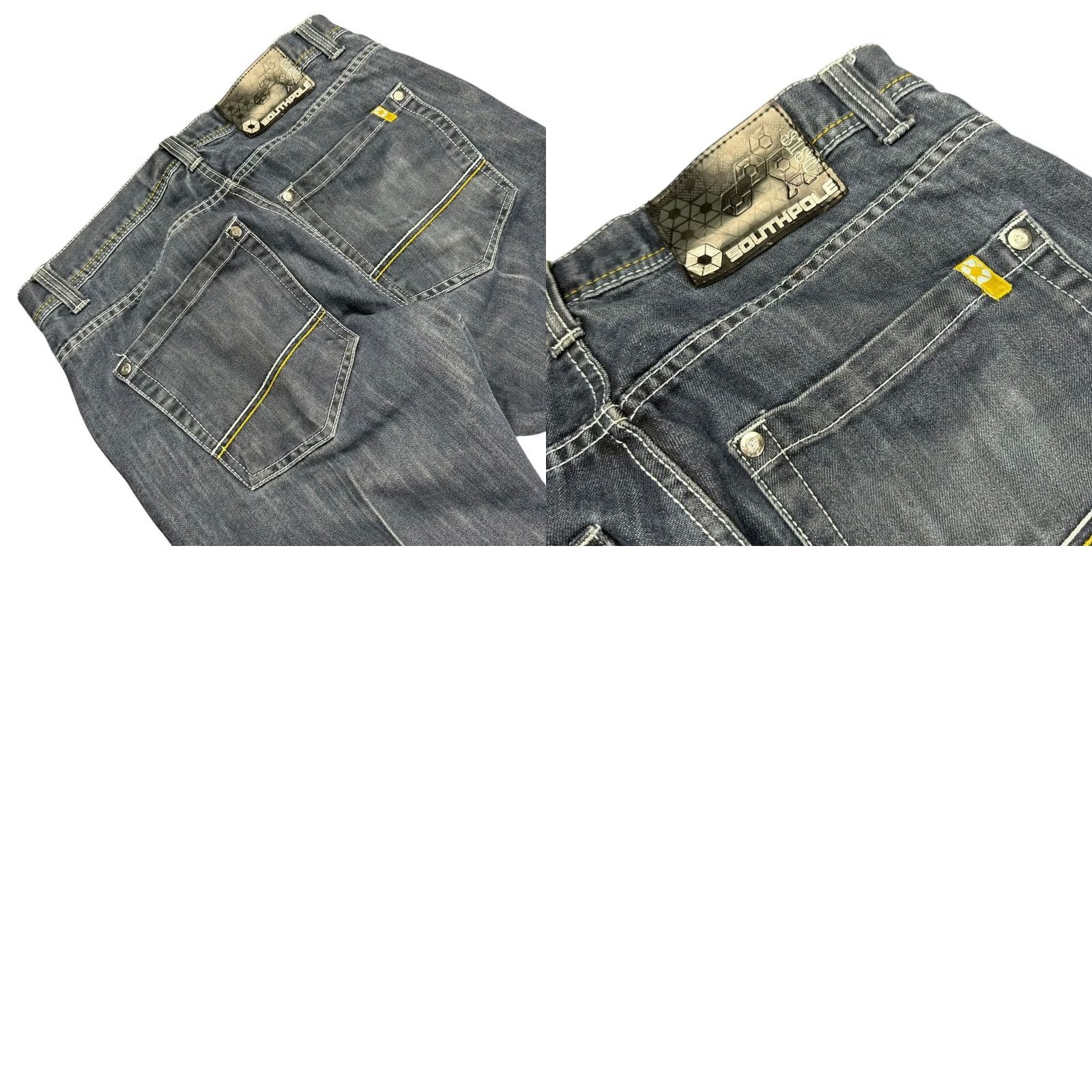 Southpole VINTAGE Southpole Jeans Mens 34x32 Y2K Pleated Baggy Stretch Denim Read* Jeans Mens Blue Denim 90s 2000s Boys Girls Size US 32 / EU 48 - 9 Thumbnail