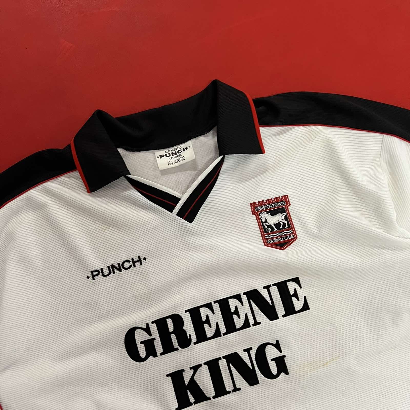 Vintage Punch Ipswich Town 2001 Away Jersey Vtg Soccer 90s Size US XL / EU 56 / 4 - 3 Thumbnail