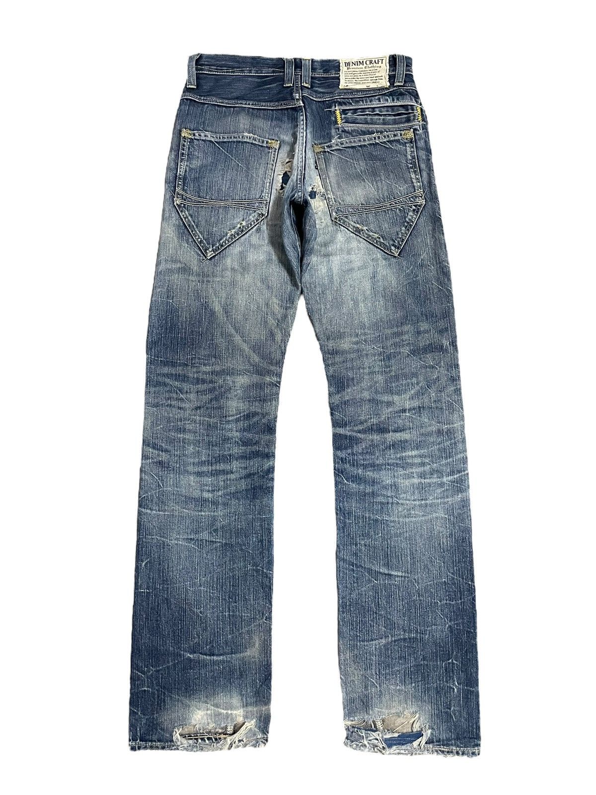 Kapital Vintage Denim Craft Crazy Pocket Design Ripped Punk Jeans Size US 30 / EU 46 - 8 Thumbnail