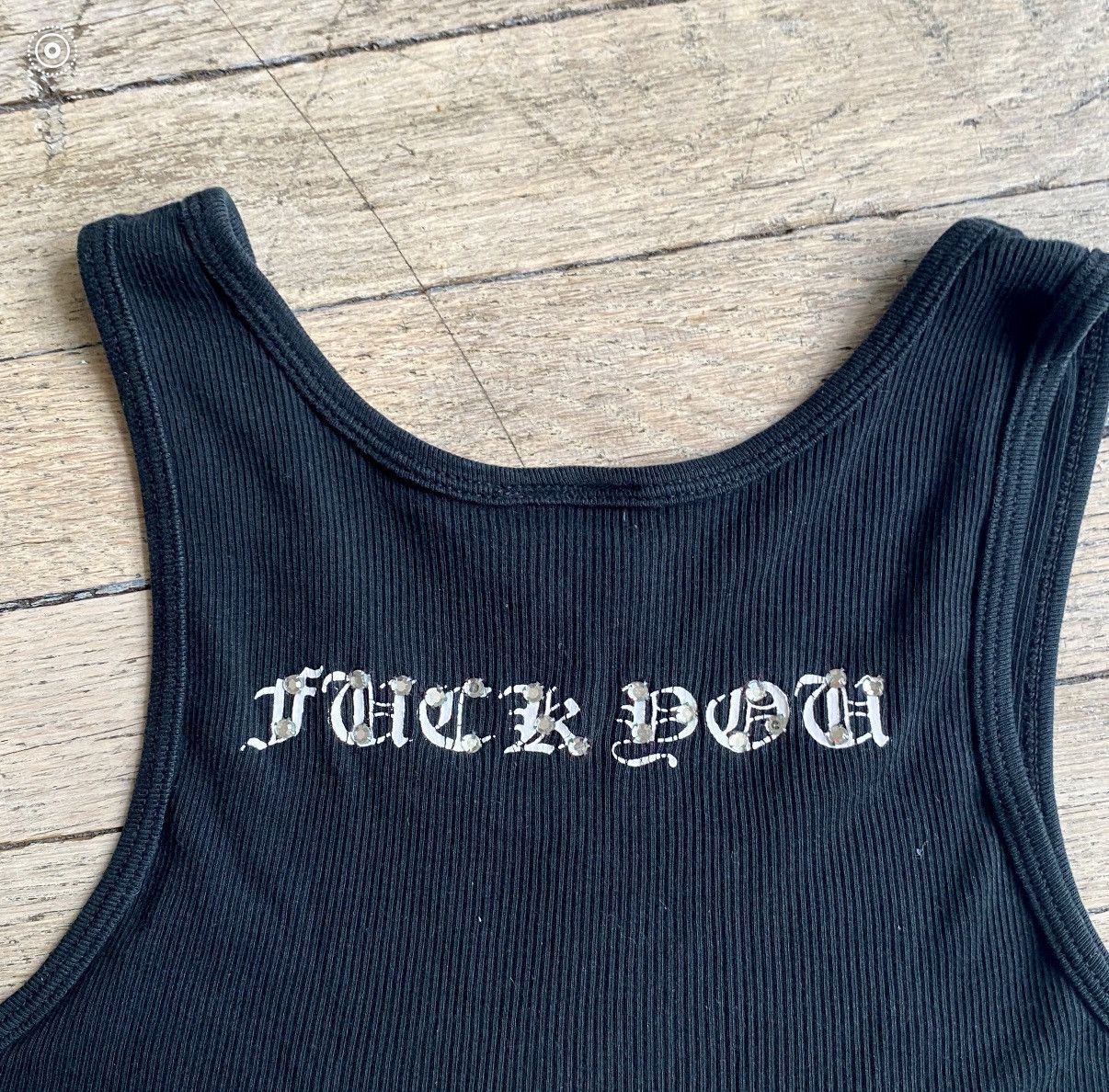 Chrome Hearts Chrome hearts Swarovski studded spell out tank top 90s Size ONE SIZE - 4 Thumbnail
