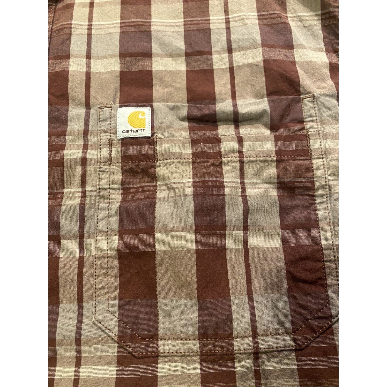 Carhartt Carhartt Shirt Button-Up Plaid 100% Cotton Men L Regular Multicolor Long Sleeve Button Closure Mens Size US L / EU 52-54 / 3 - 7 Thumbnail