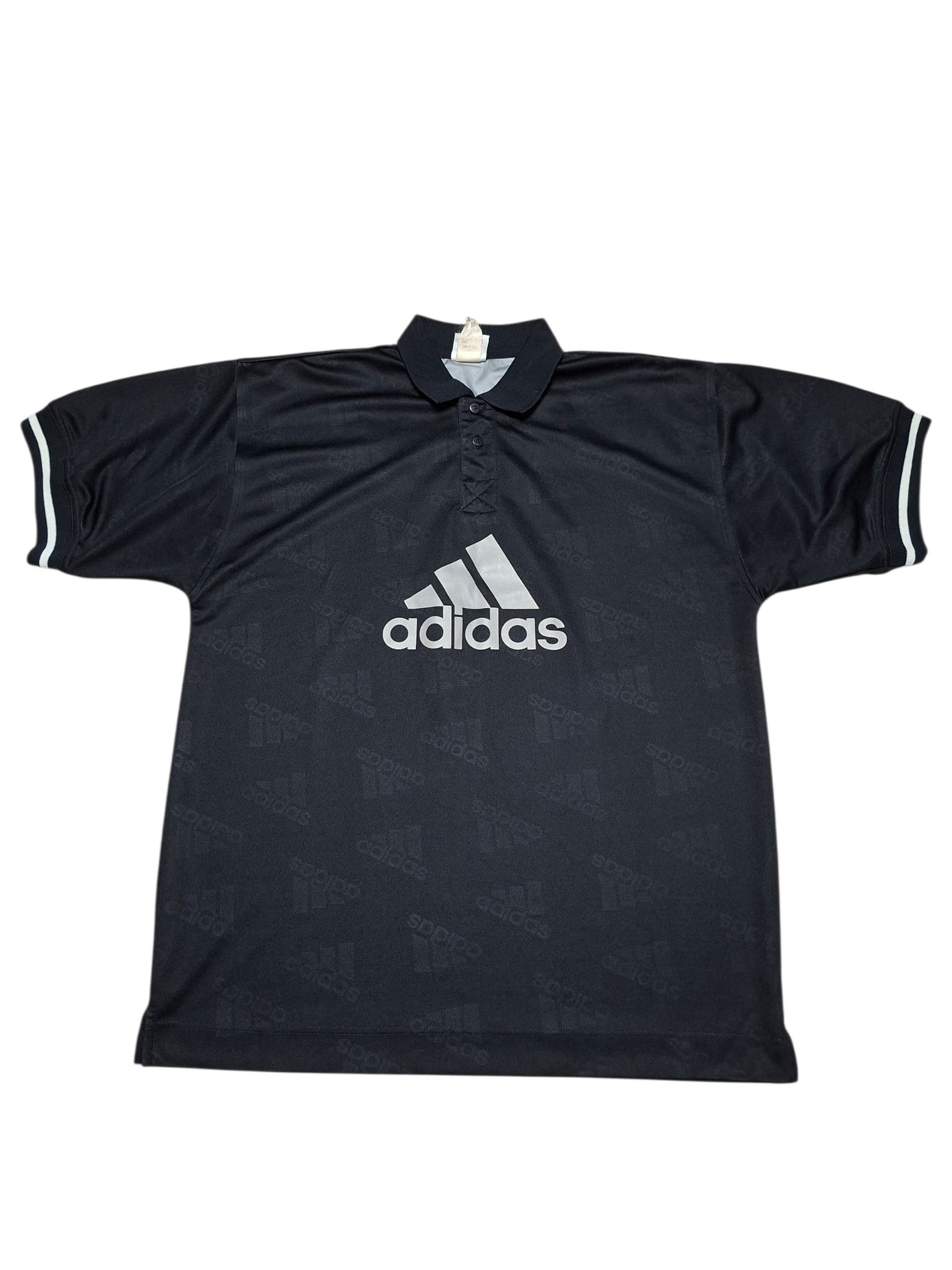 Adidas ADIDAS VINTAGE 90S BIG LOGO MONOGRAM POLO SHIRT Size US L / EU 52-54 / 3 - 1 Thumbnail