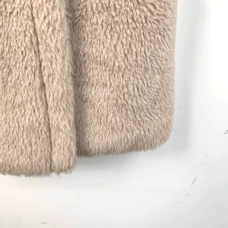Max Mara Max Mara Teddy Collection Sand Teddy Alpaca Lapel Double B Size S / US 4 / IT 40 - 5 Thumbnail