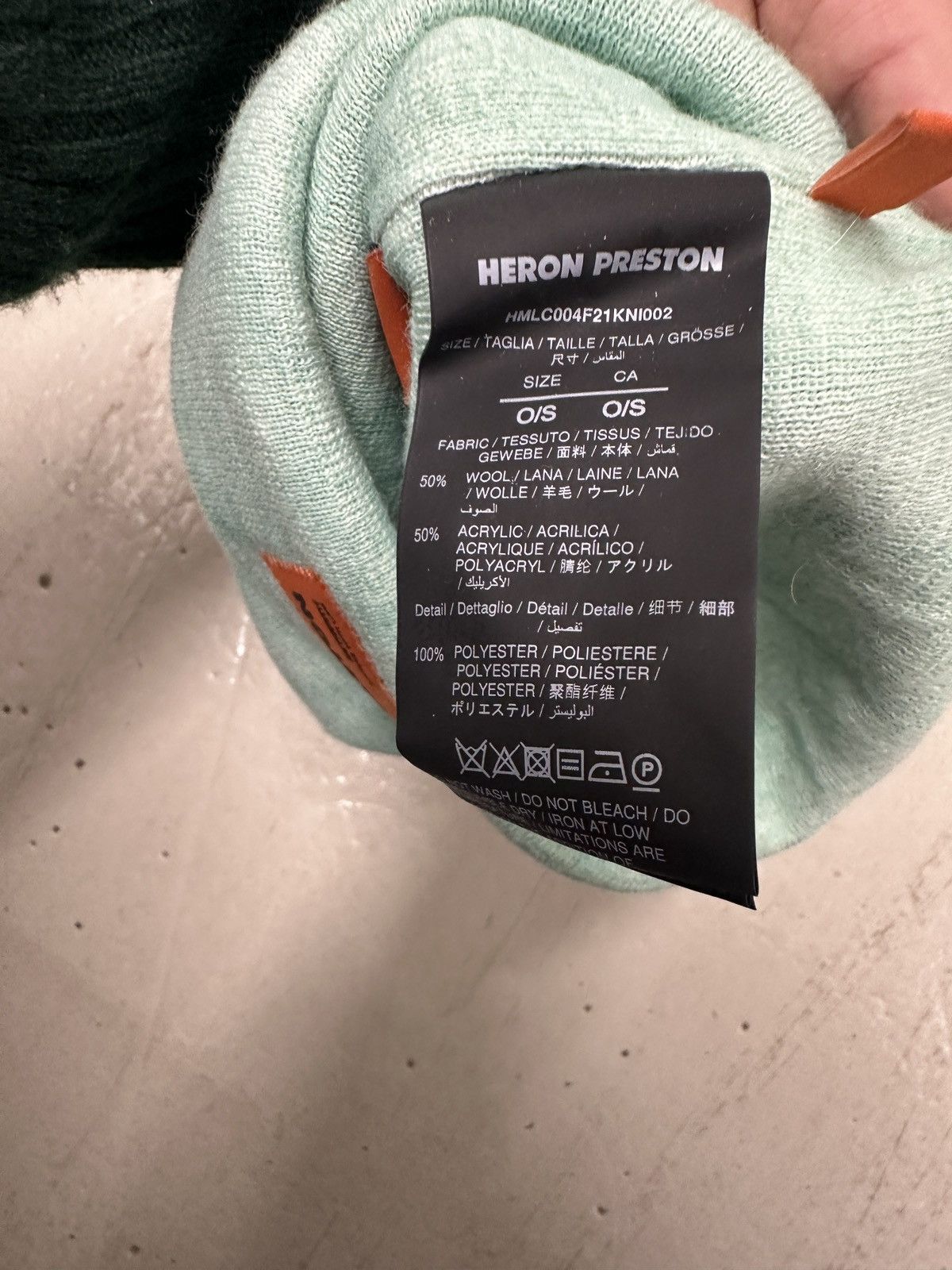 Heron Preston 🔥[SALE]🔥 Heron Preston Mint Wool Logo Beanie Size ONE SIZE - 5 Thumbnail
