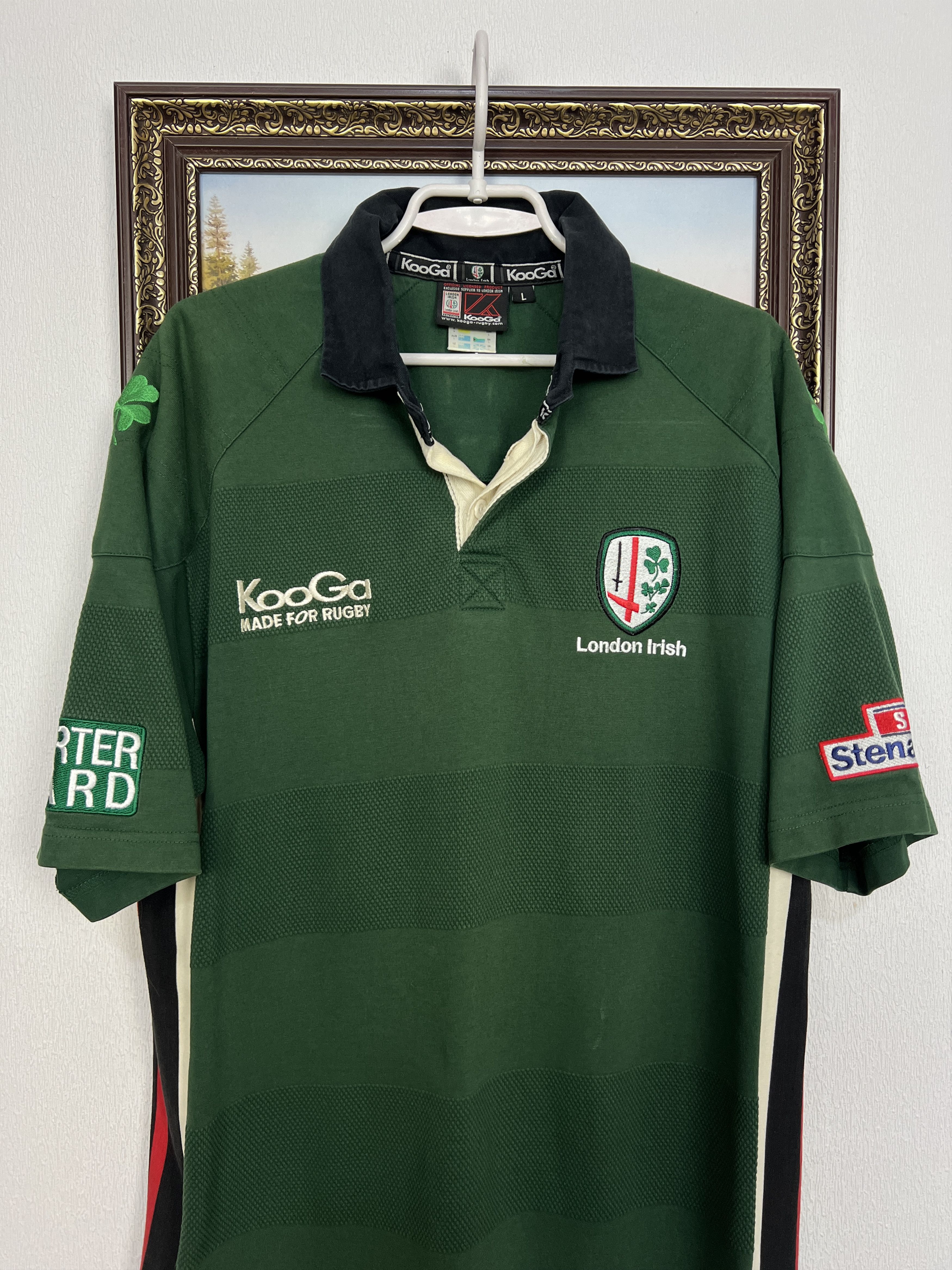 Vintage Vintage Kooga London Irish Rugby Union Jersey Trikot Rare Size US L / EU 52-54 / 3 - 2 Thumbnail