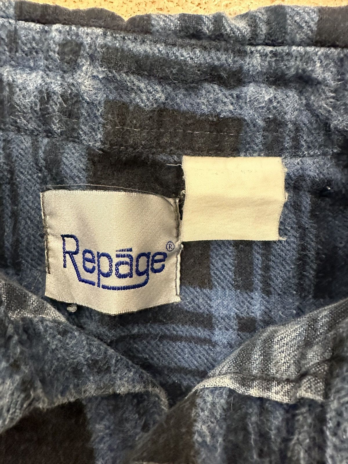 Flannel Vintage Repage Blue Black Flannel Button Up Shirt Size US M / EU 48-50 / 2 - 9 Thumbnail