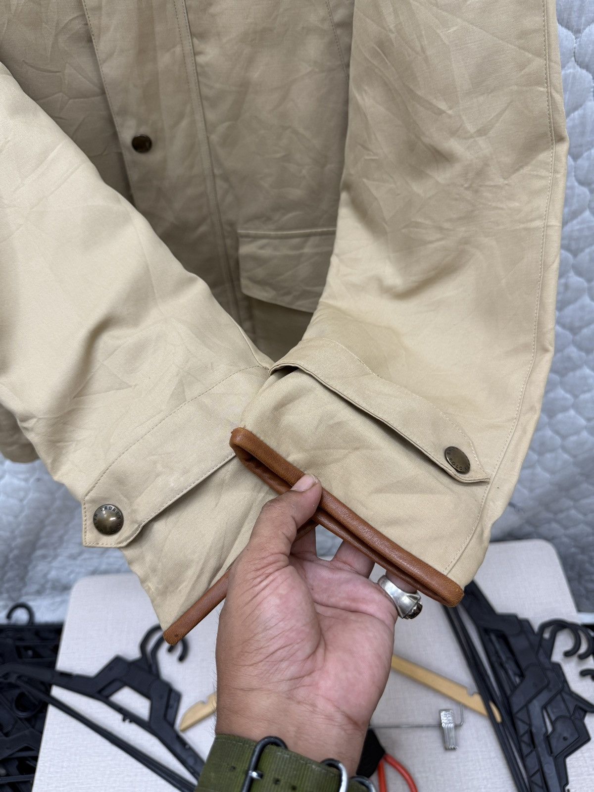 Polo Ralph Lauren 🔥🔥🔥ARCHIVE VTG POLO RALPH LAUREN LEATHER TRIM JACKET Size US M / EU 48-50 / 2 - 12 Thumbnail