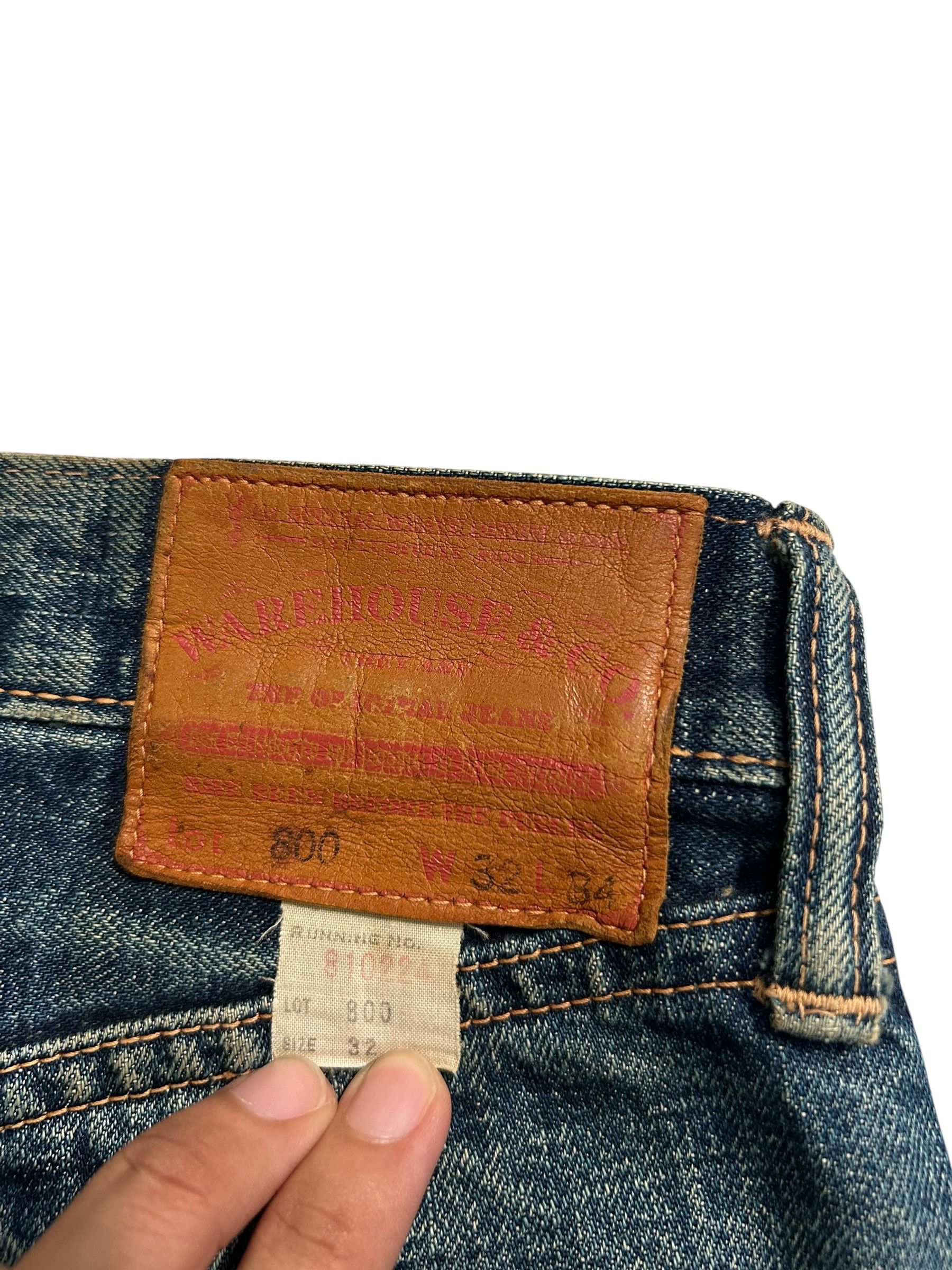 Kapital × Vintage × Warehouse VINTAGE WAREHOUSE 800 SELVEDGE BUTTON FLY DISTRESSED DENIM Size US 32 / EU 48 - 12 Thumbnail