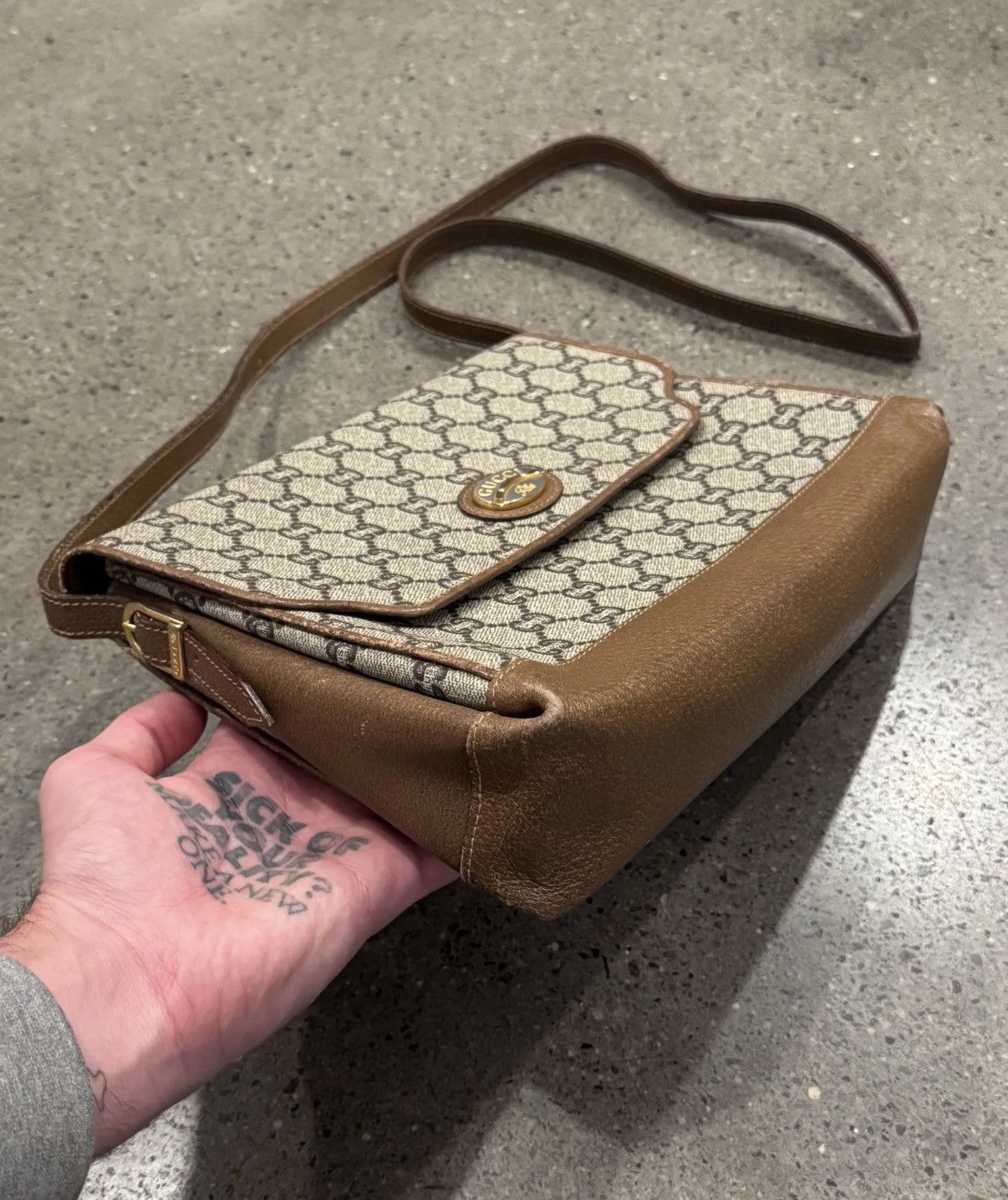 Gucci Gucci Plus Monogram Leather Side Bag Size ONE SIZE - 6 Thumbnail